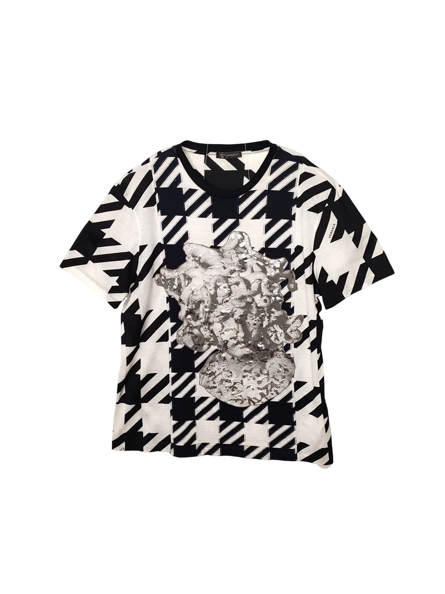 Versace Versace Medusa Houndstooth T-Shirt Size L Size US L / EU 52-54 / 3 - 1 Thumbnail