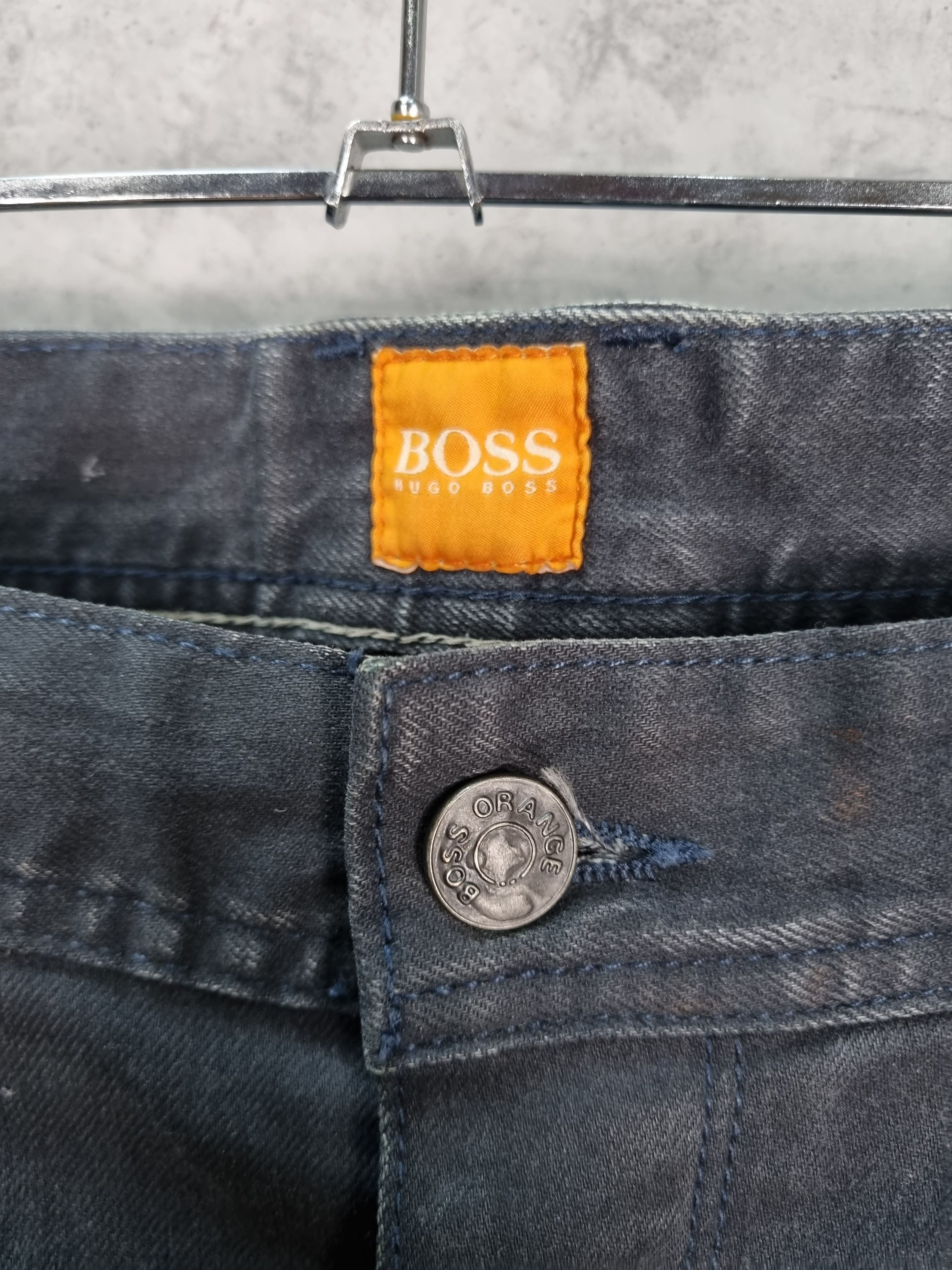 Hugo Boss Waxed Boss Orange 63 Denim Slim Fit Jeans Size US 36 / EU 52 - 10 Thumbnail