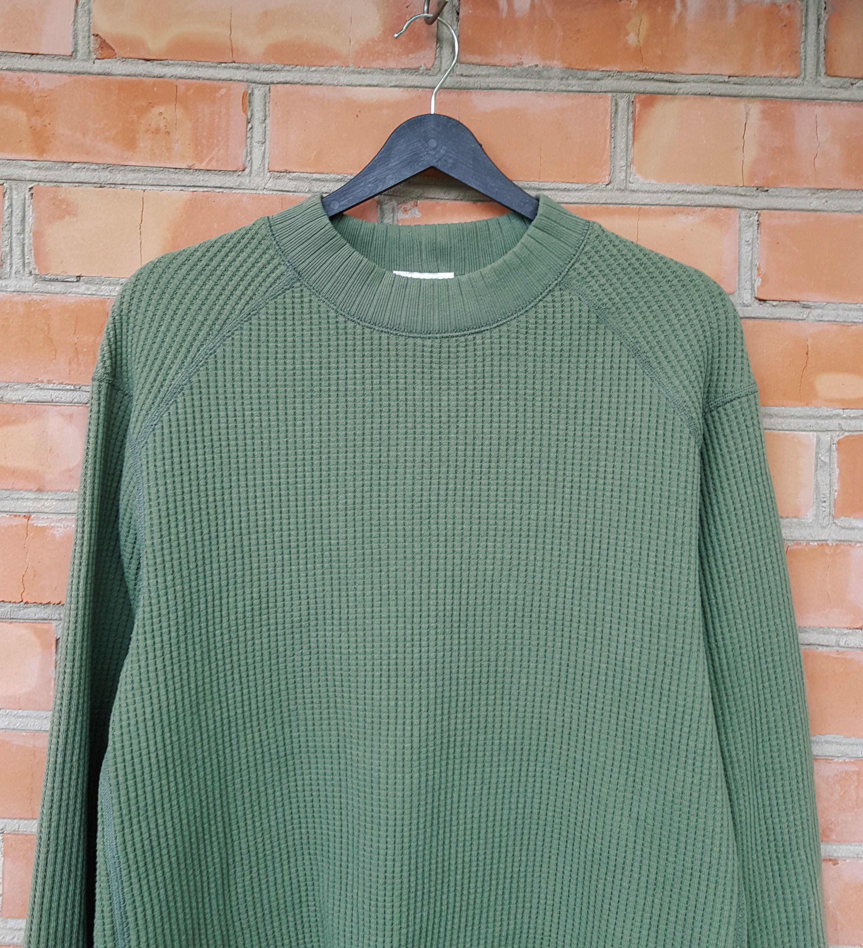 Jackman Jackman Midneck Waffle Sweatshirt Pullover made in Japan M Size US M / EU 48-50 / 2 - 2 Thumbnail
