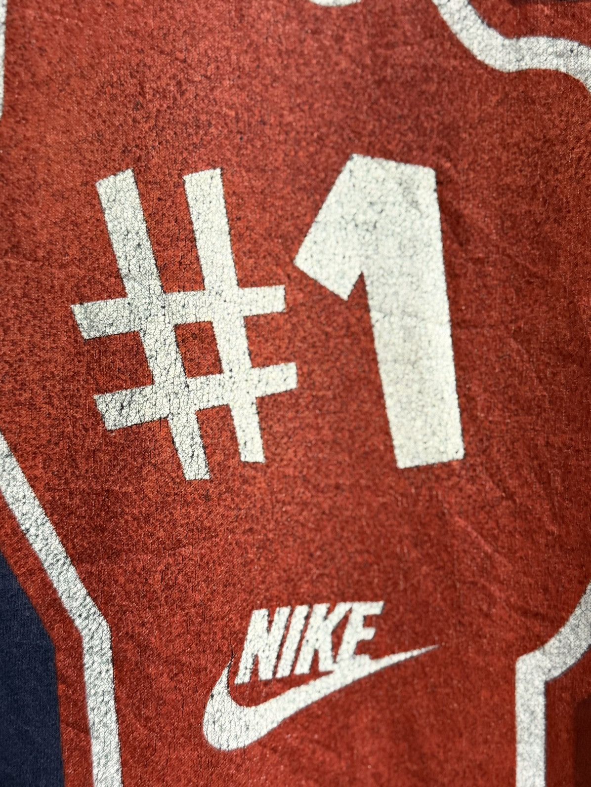 Nike × Vintage Vintage Nike #1 Give Em The Finger Sun Faded Tee Size US M / EU 48-50 / 2 - 4 Thumbnail
