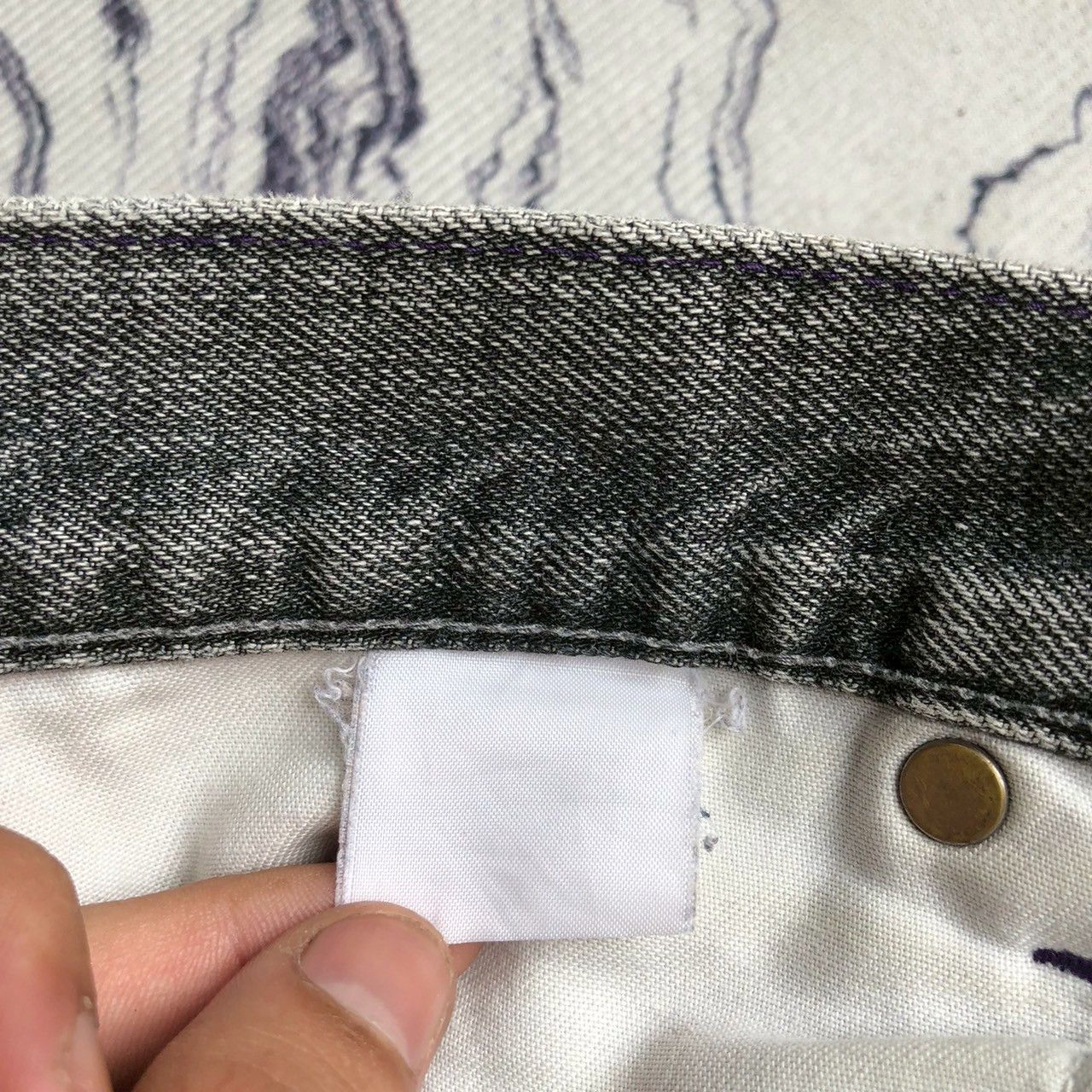 Neighborhood 2003 Neighborhood Savage Selvedge Distressed Cargo Denim Size US 33 - 17 Thumbnail