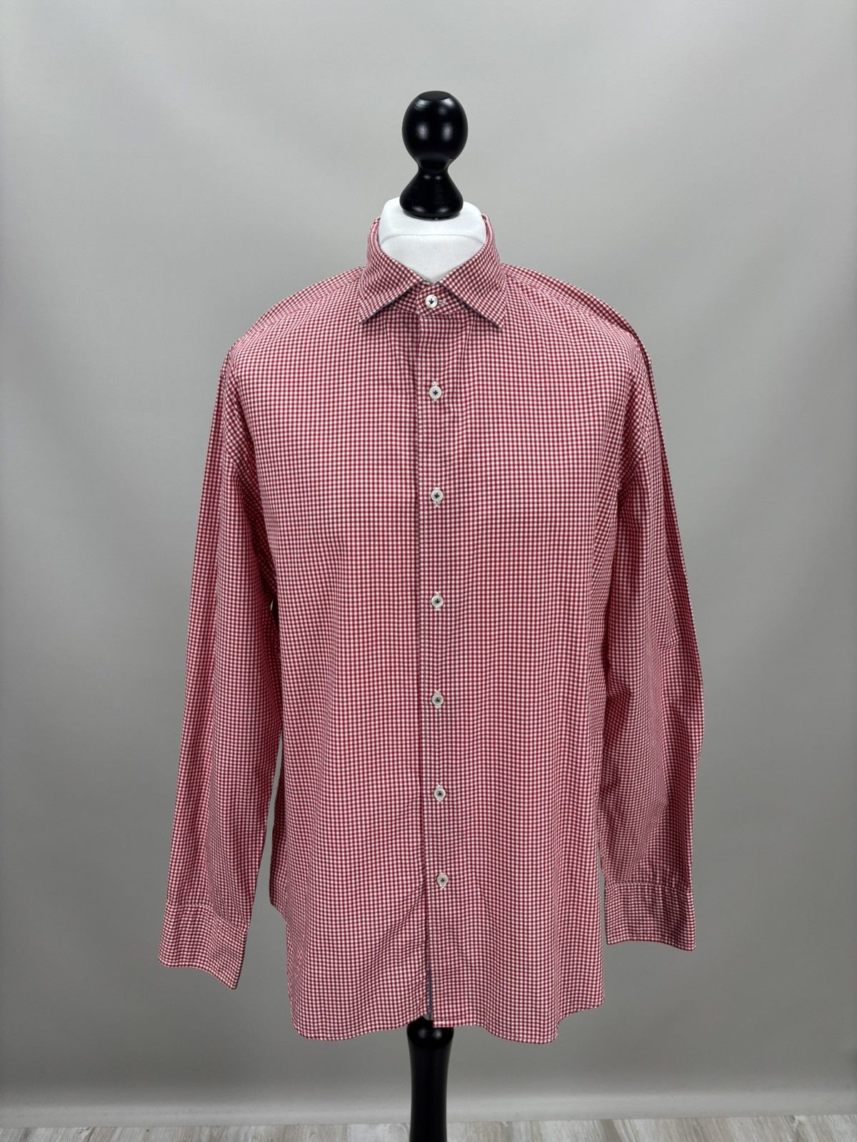 Boggi Mens shirt Boggi Milano Size M/L Color Red Size US M / EU 48-50 / 2 - 1 Thumbnail