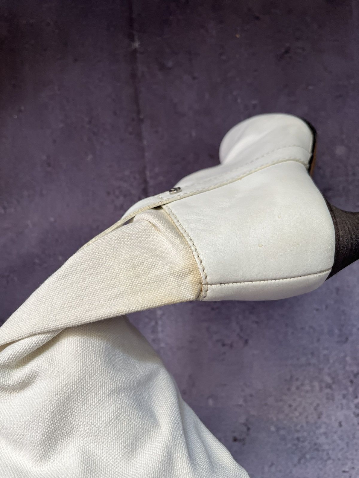 Celine Celine White Heels Size US 6 / IT 36 - 16 Thumbnail