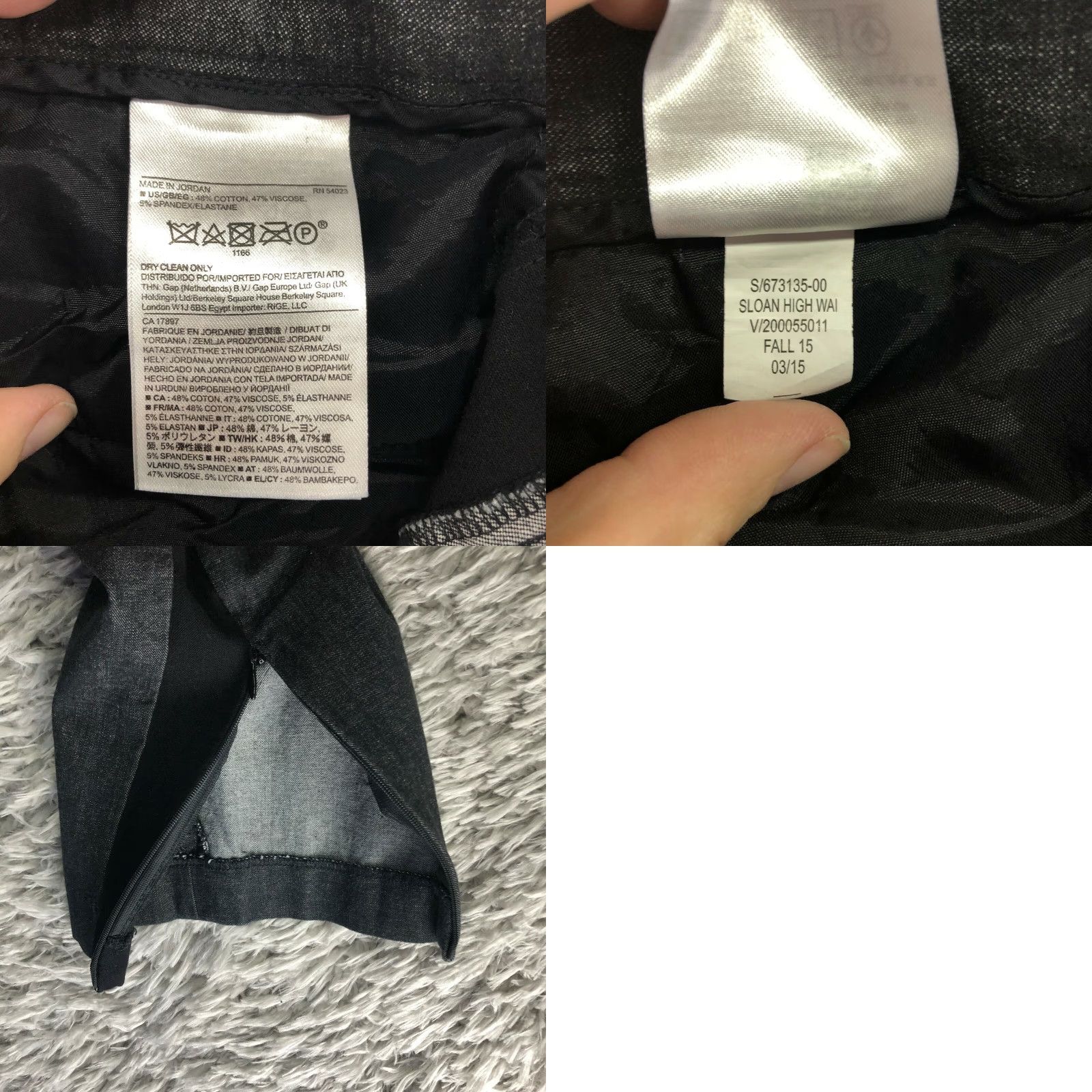 Banana Republic Banana Republic Sloan Womens Size 8 Accented Stitch Zip Ankle Gray Pants Size 30" / US 8 / IT 44 - 8 Thumbnail