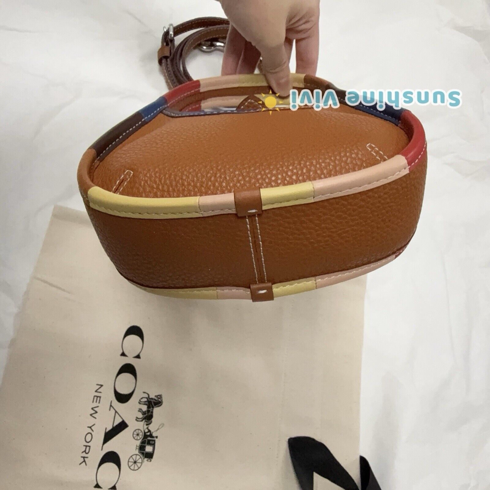 Coach NEW Coach Mini Ergo Bag Coachtopia 90s Rainbow CQ831 Size ONE SIZE - 7 Thumbnail