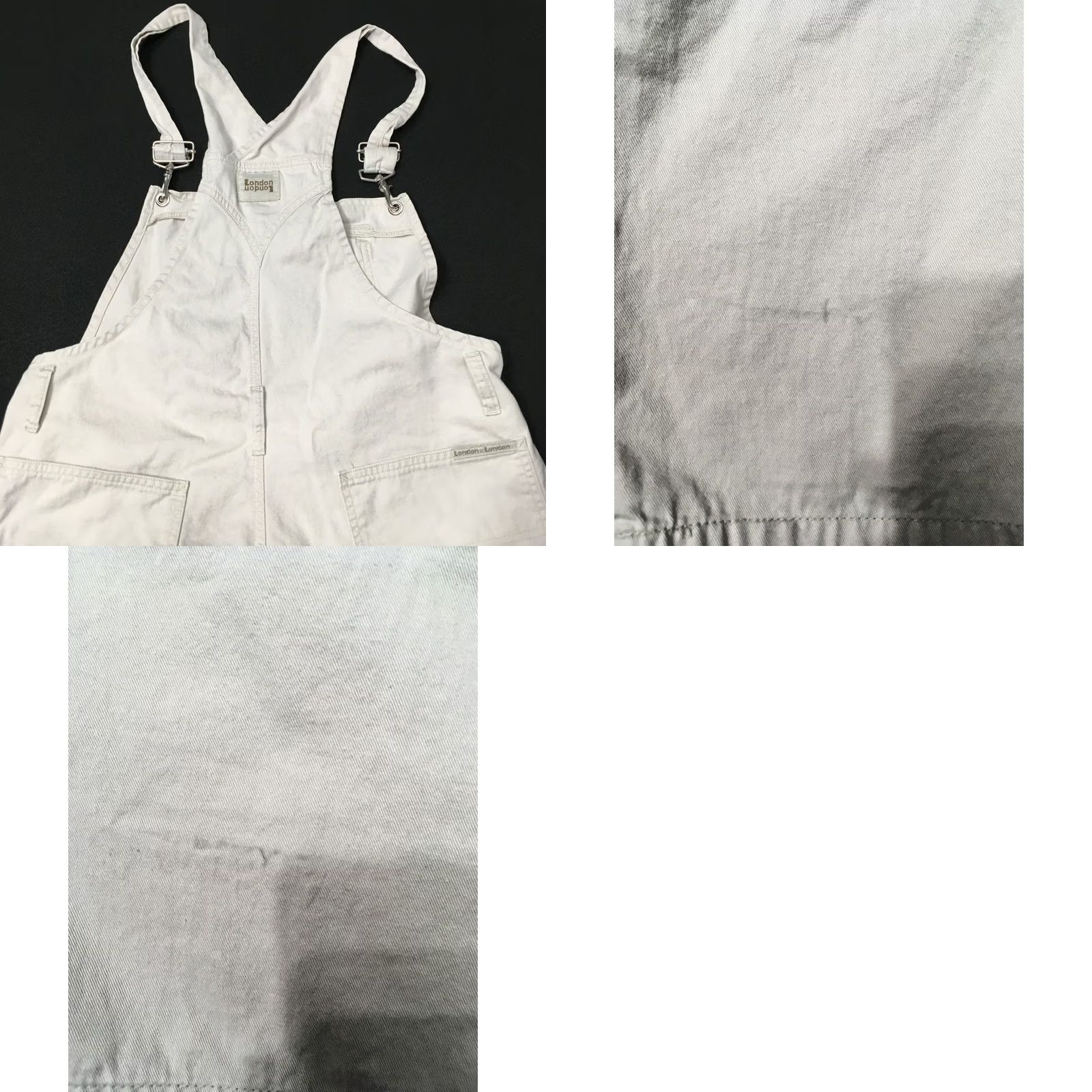 Vintage VINTAGE 90s LONDON LONDON Overalls COVERALLS LARGE 10 COTTON BEIGE Streetwear Size 36" / US 14 / IT 50 - 9 Thumbnail