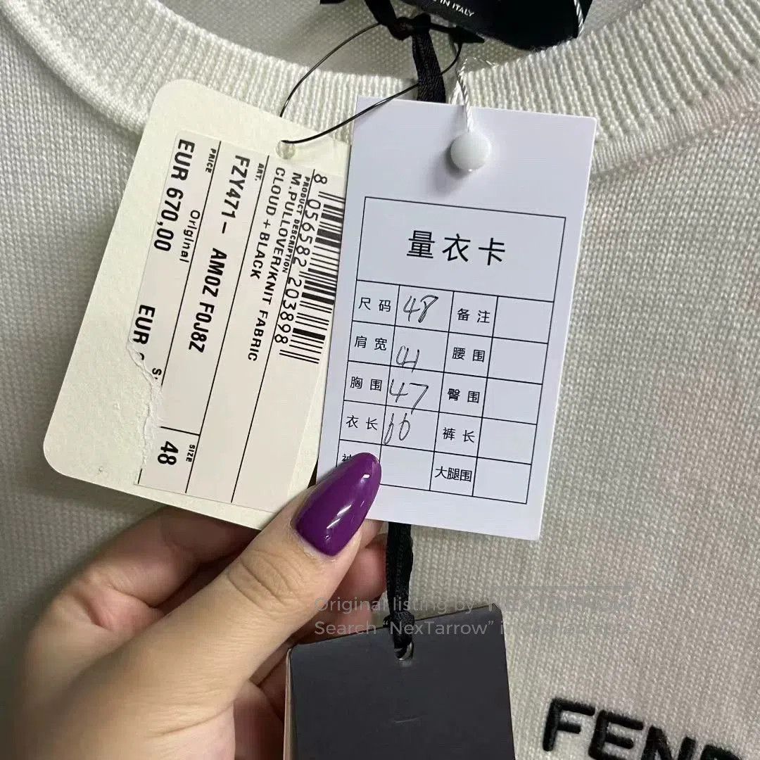 Fendi fendi black and white knit sweater. Size US L / EU 52-54 / 3 - 4 Thumbnail
