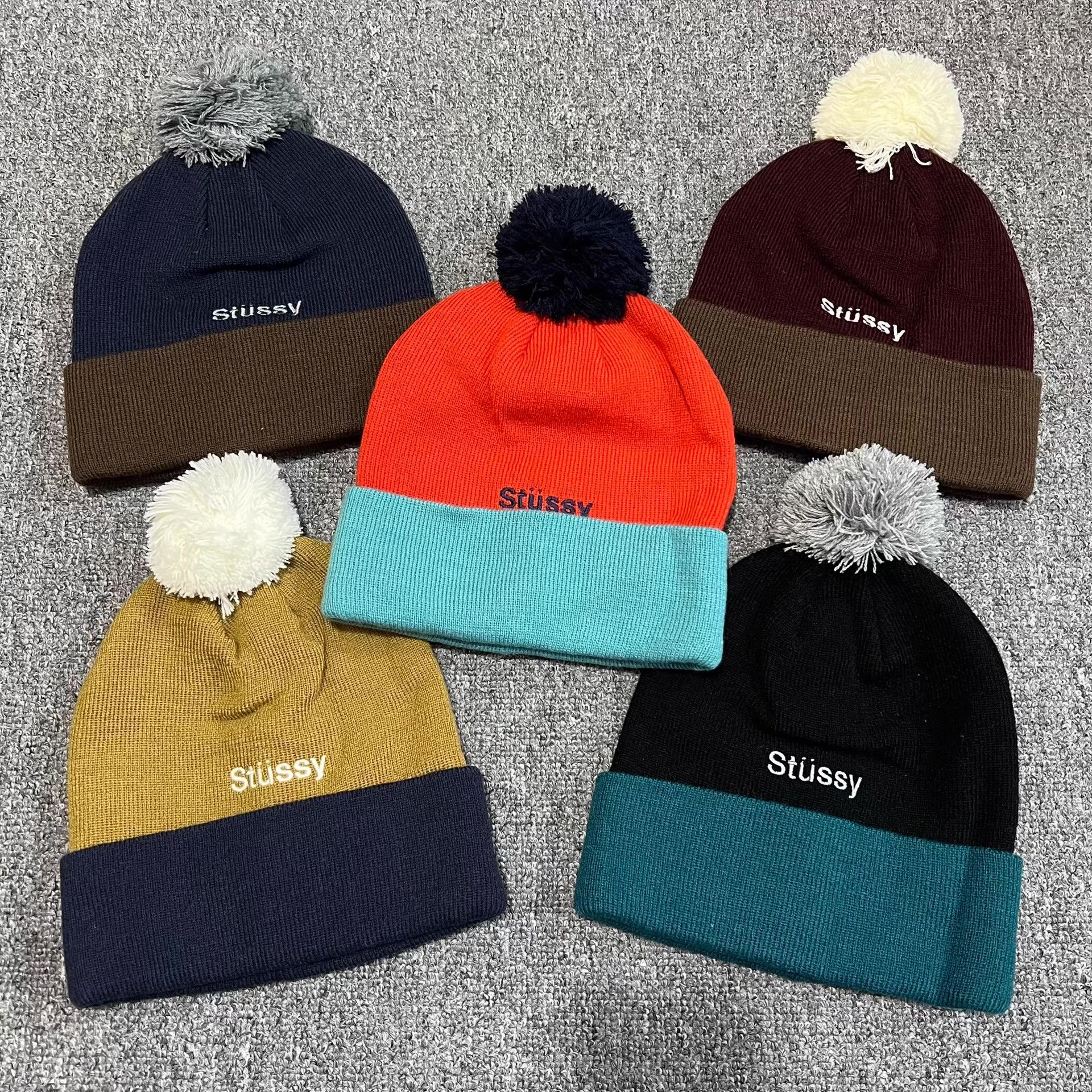 Stussy Stussy Contrast Embroidered Knitted Beanie Q7 Size ONE SIZE - 1 Thumbnail