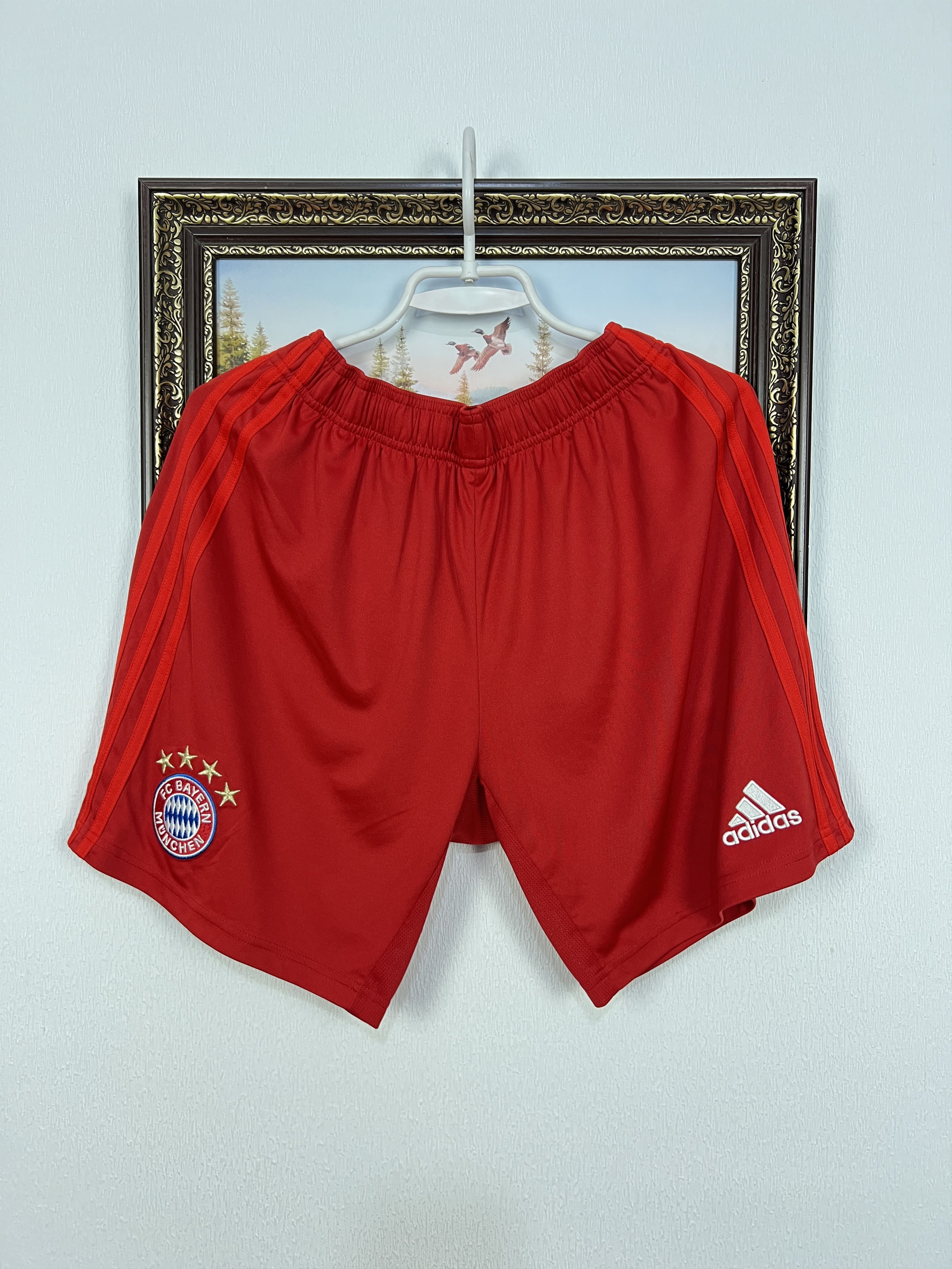 Adidas Adidas Bayern Munich Football Red Shorts SoccercM Size US 32 / EU 48 - 1 Thumbnail