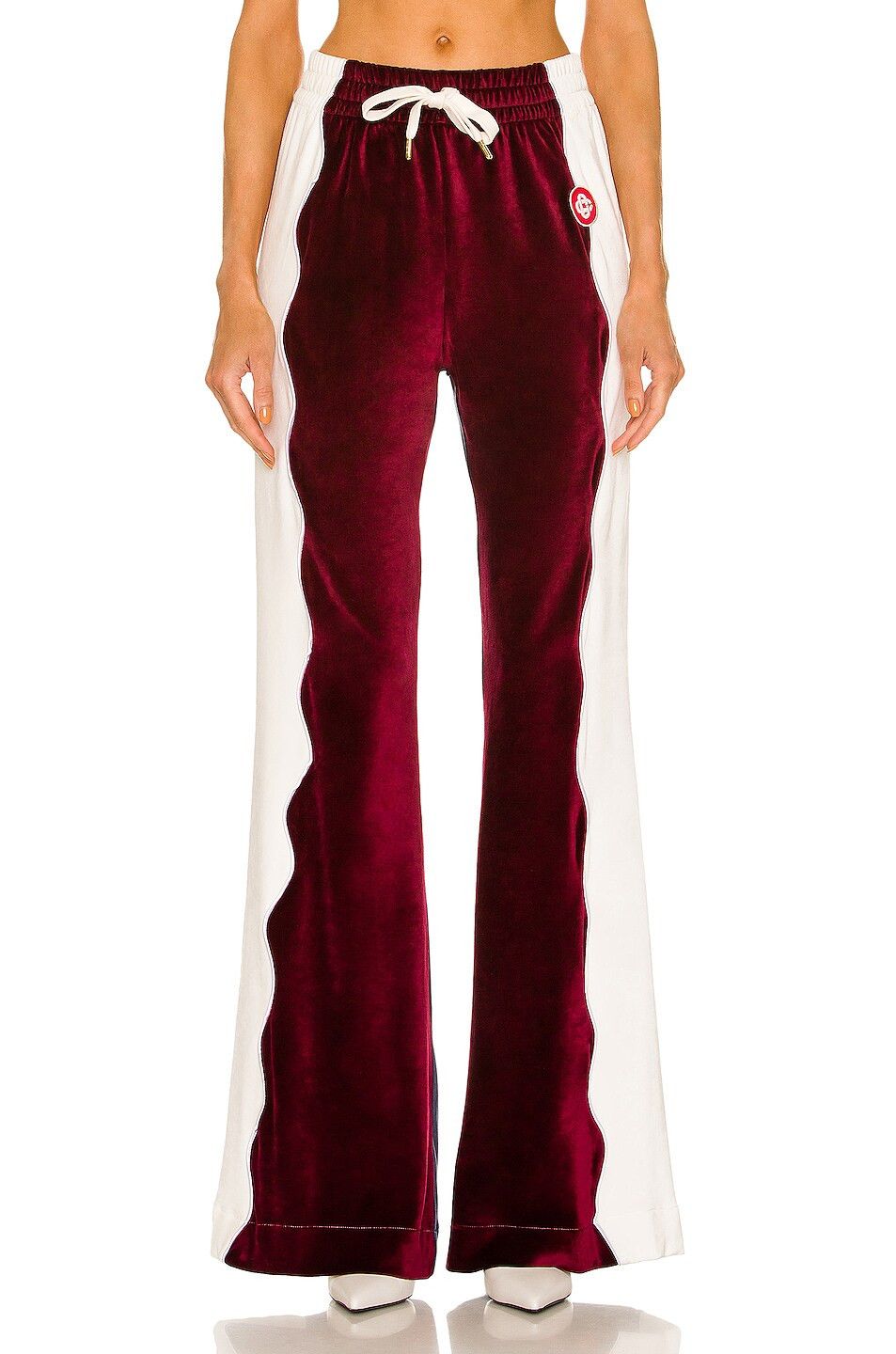 Casablanca o1mle1224 Panelled Track Pant in Burgundy Size 24" / US 00 / IT 34 - 1 Thumbnail