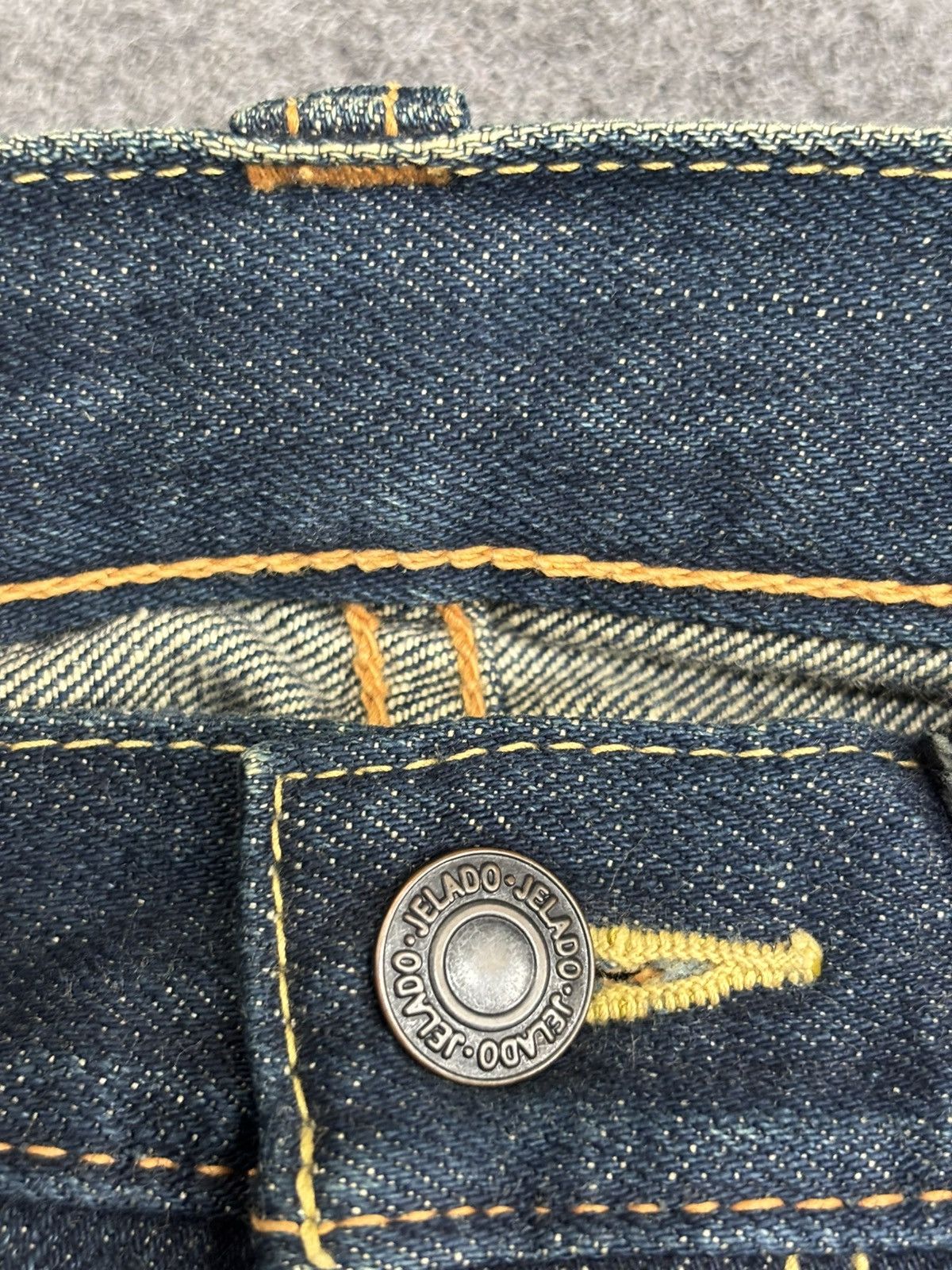 Jelado 💥Sturdy Flare💥Archival Jelado Japan Flare Biker Denim F603 Size US 27 - 4 Thumbnail