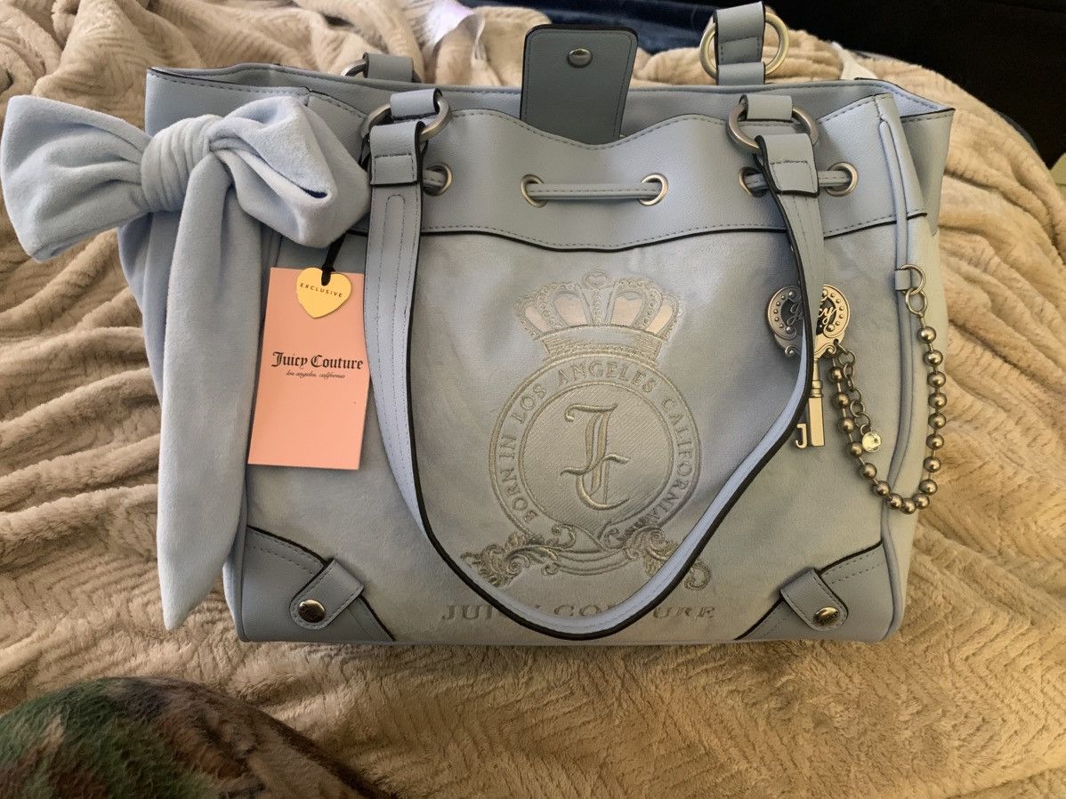 Juicy Couture juicy couture baby blue tote bag Size ONE SIZE - 1 Thumbnail