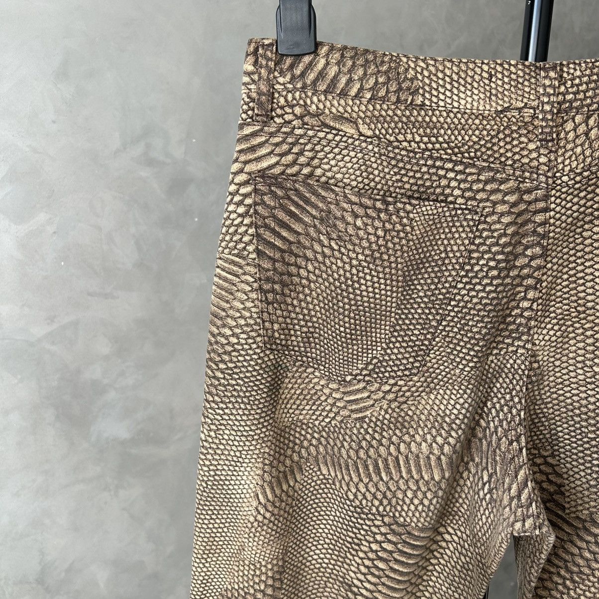 Just Cavalli 00s Just Cavalli Python Snakeskin Flared Pants Size US 32 / EU 48 - 7 Thumbnail