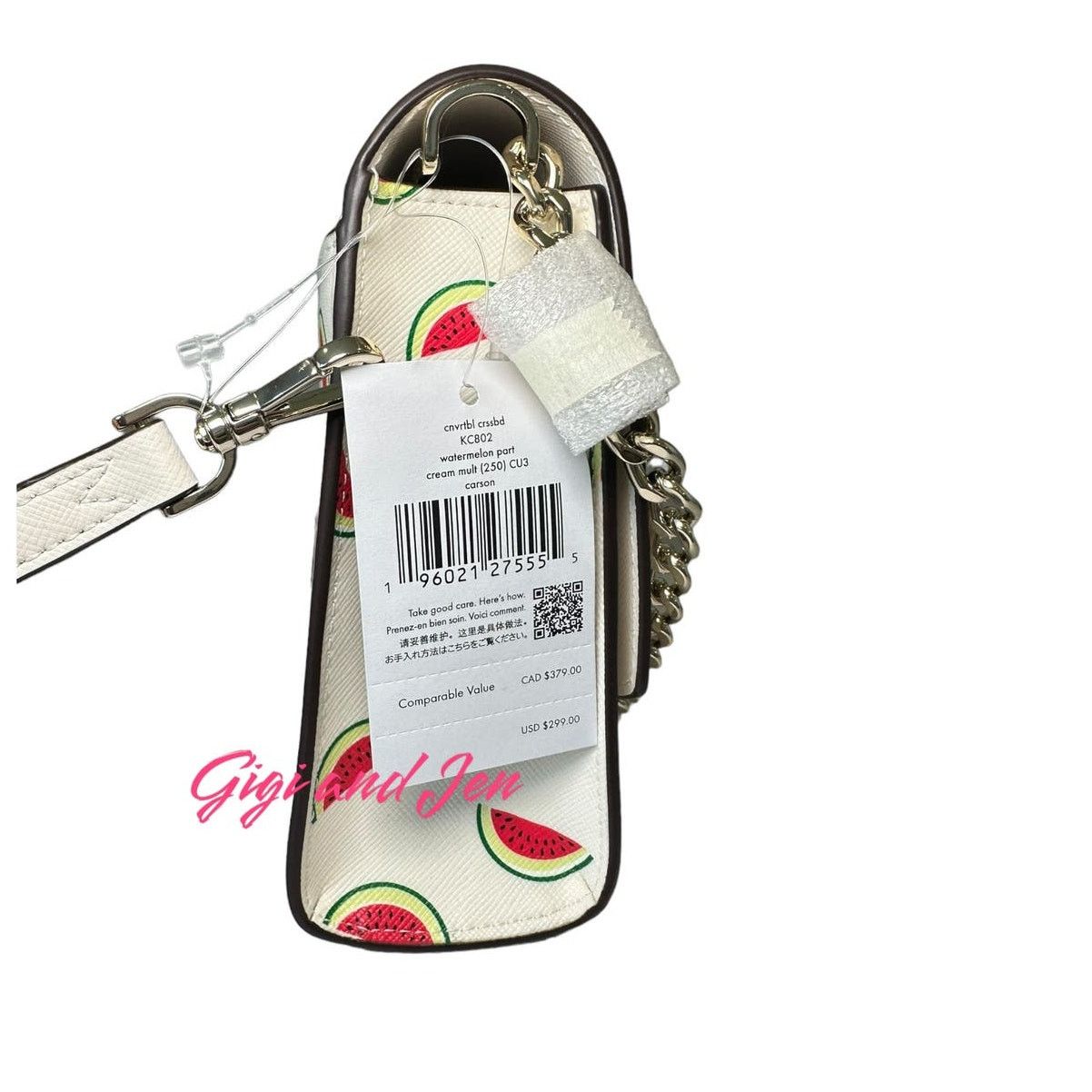 Kate Spade Kate Spade Watermelon Saffiano Convertible Crossbody Bag Size ONE SIZE - 8 Thumbnail