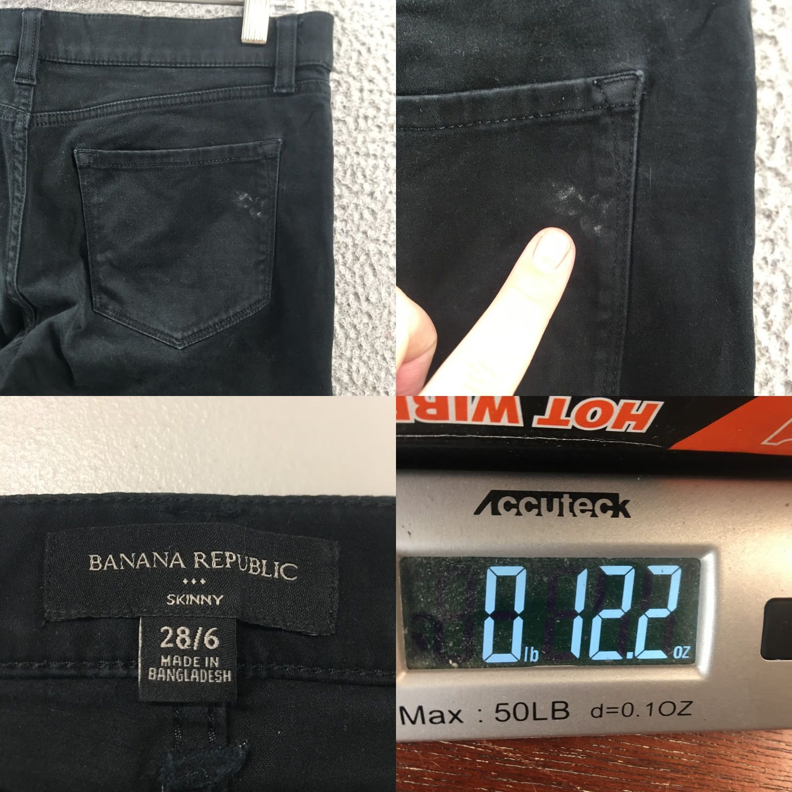 Banana Republic Banana Republic 5-Pocket Skinny Jeans Mens 28/6 Black Zip Fly Button Front Jeans Size US 31 - 9 Thumbnail