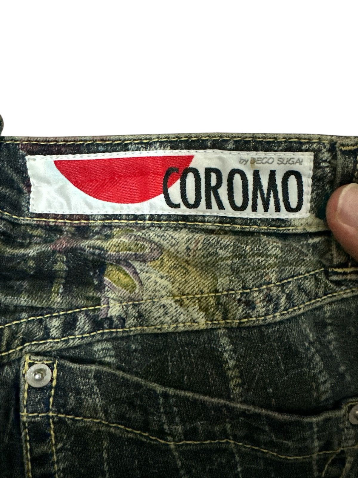 If Six Was Nine 2000s Coromo Flare Jeans Japanese Art Lgb Goa Y2K Style Size US 29 - 6 Thumbnail