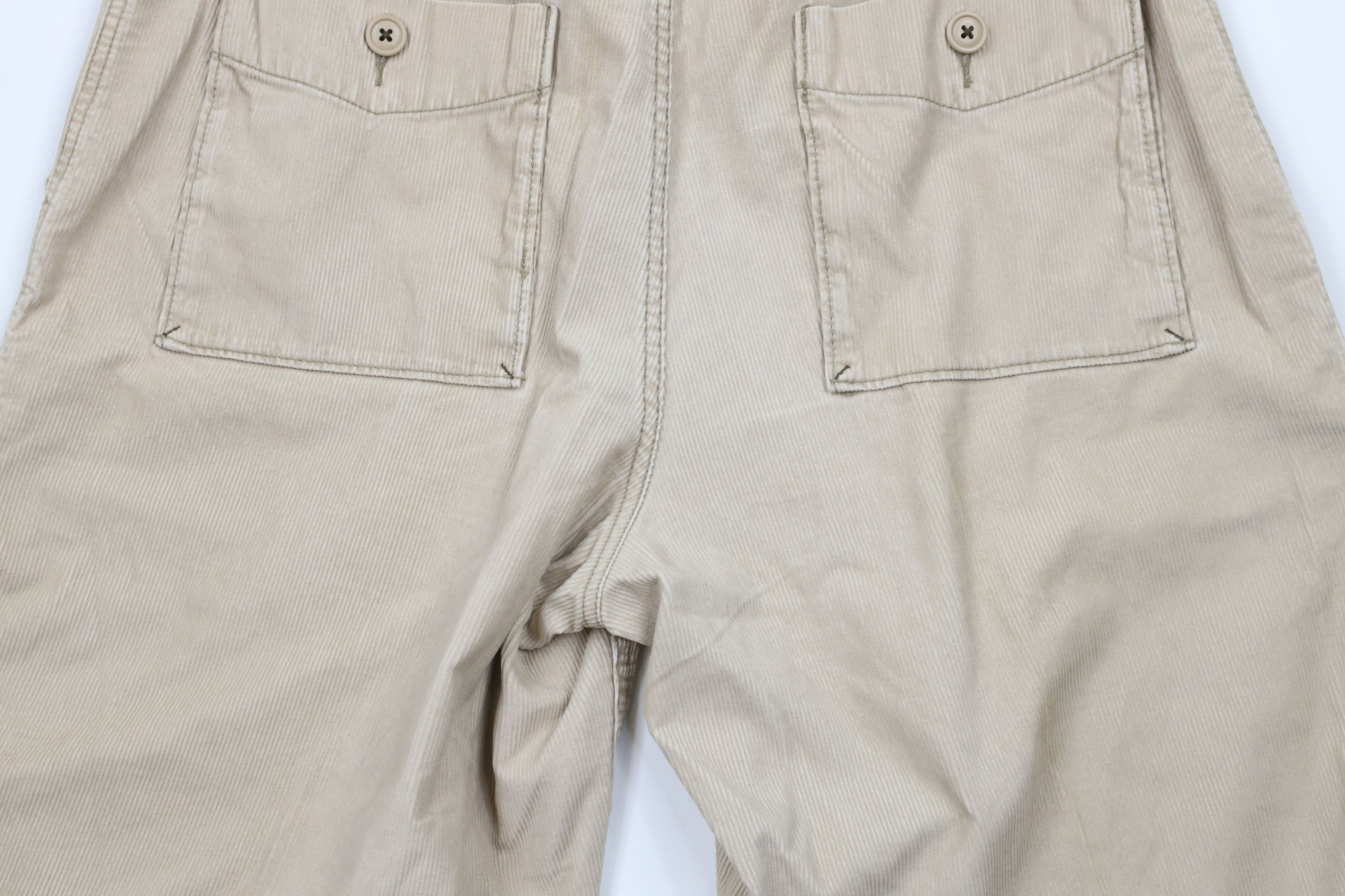 Vintage Vintage 90s Streetwear Surplus Corduroy Shorts Beige Size US 34 / EU 50 - 11 Thumbnail