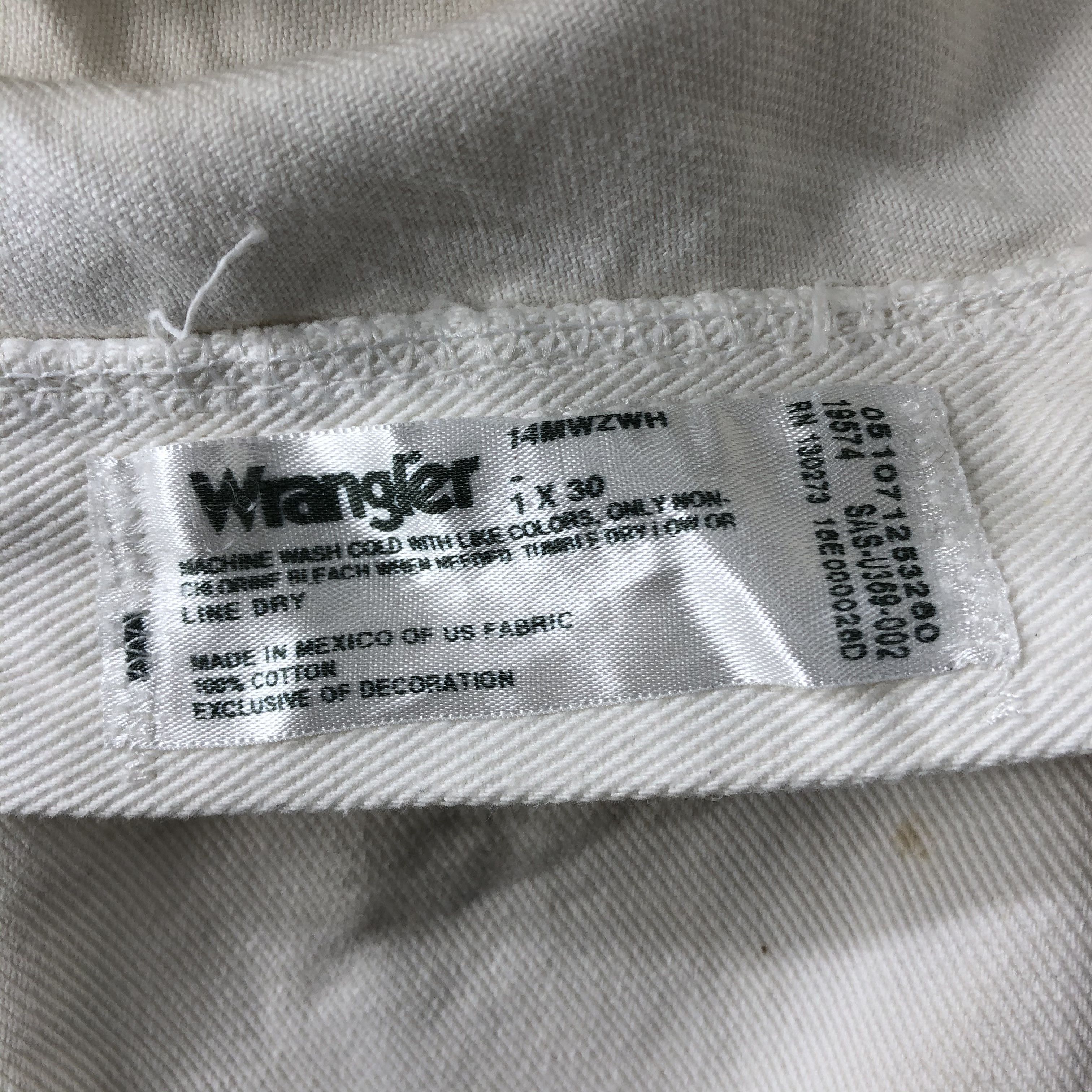 Vintage Vintage Wrangler Jeans Dirty White High Waist Denim KJ1072 Size 24" / US 00 / IT 34 - 10 Thumbnail
