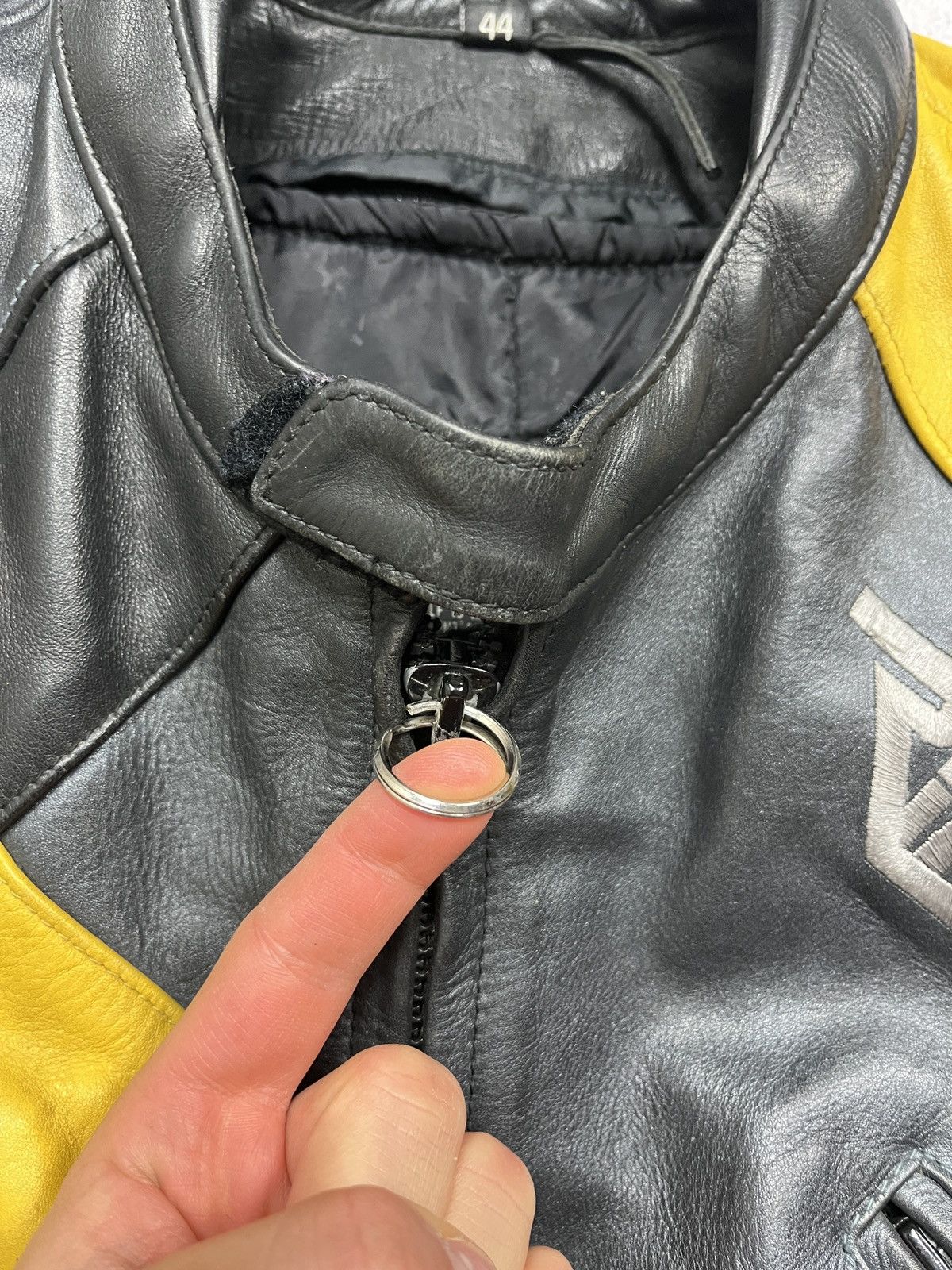 Genuine Leather Richa Black Moto Leather Jacket Vintage Racing Bike Size US S / EU 44-46 / 1 - 11 Thumbnail