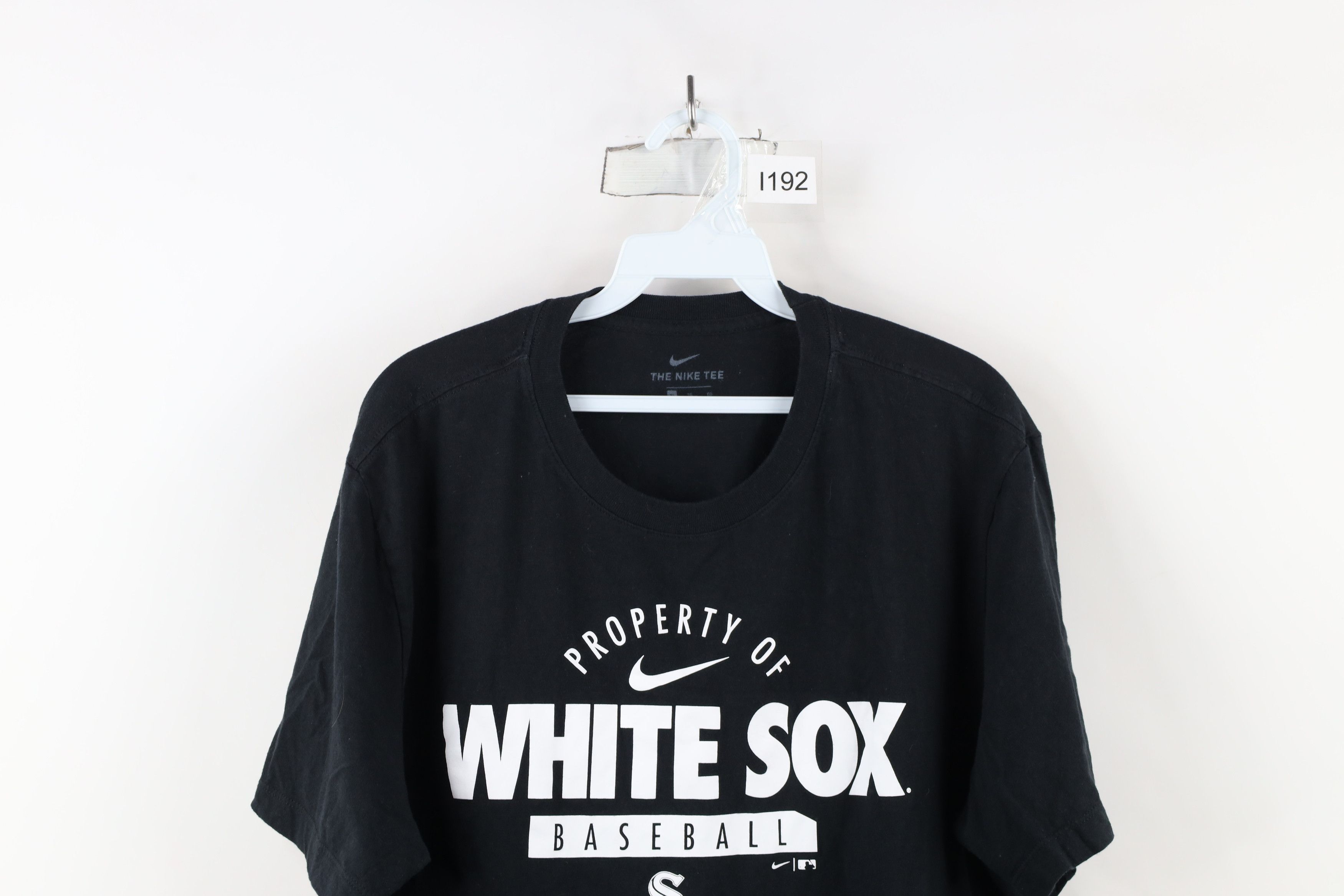 Nike × Vintage Nike Center Swoosh Chicago White Sox Baseball T-Shirt Black Size US XL / EU 56 / 4 - 2 Thumbnail