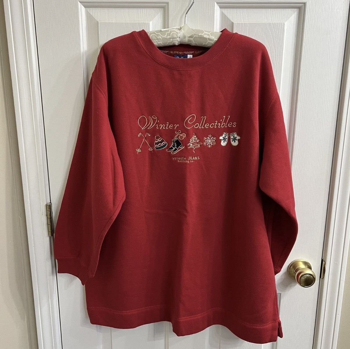 Vintage Venezia Christmas 14/16 Embroidered 3/4 Sleeve Read Size XL / US 12-14 / IT 48-50 - 1 Thumbnail