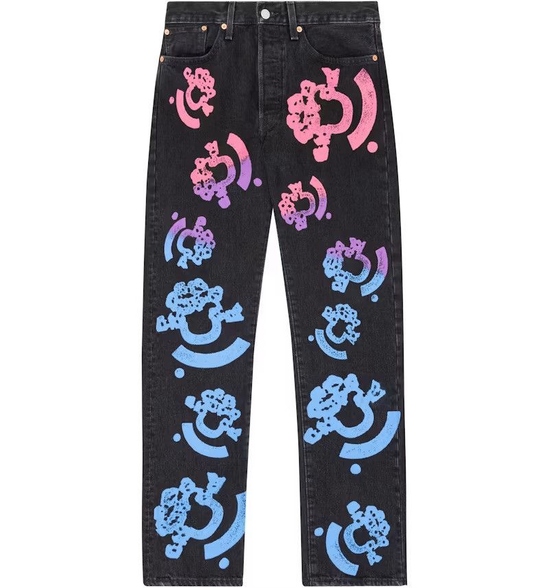 DENIM TEARS Denim Tears Bstroy Tears Blue/Pink 501 Jeans 32x32 Size US 32 / EU 48 - 1 Thumbnail