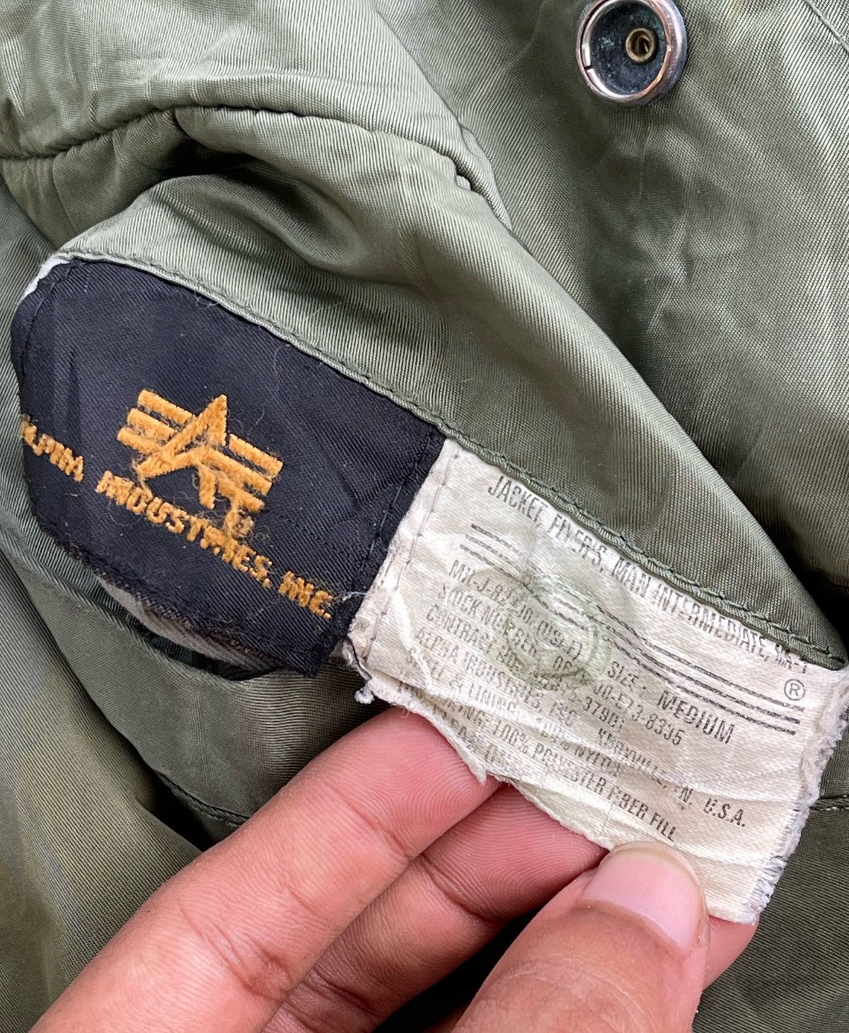 Alpha Industries 🔥Vintage Alpha Industries Ma-1 Flight Bomber Jacket Size US M / EU 48-50 / 2 - 17 Thumbnail