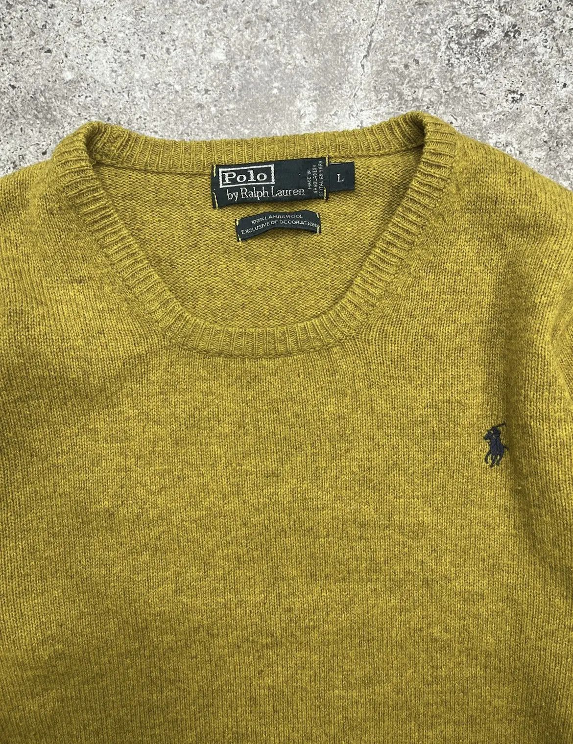 Polo Ralph Lauren Vintage Polo Ralph Lauren Mustard Yellow Sweater Size L Size US L / EU 52-54 / 3 - 2 Thumbnail
