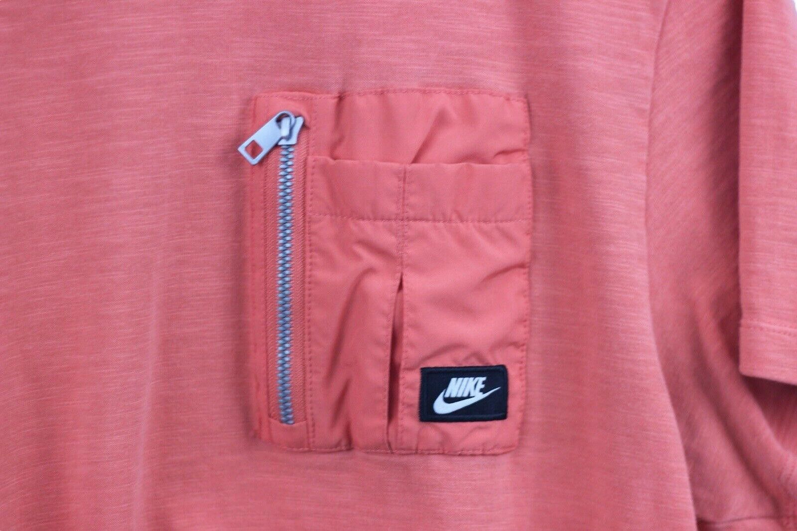 Nike Nike Pink Zippered Pocket Tee Shirt Tactical Y2K Large Size US L / EU 52-54 / 3 - 2 Thumbnail