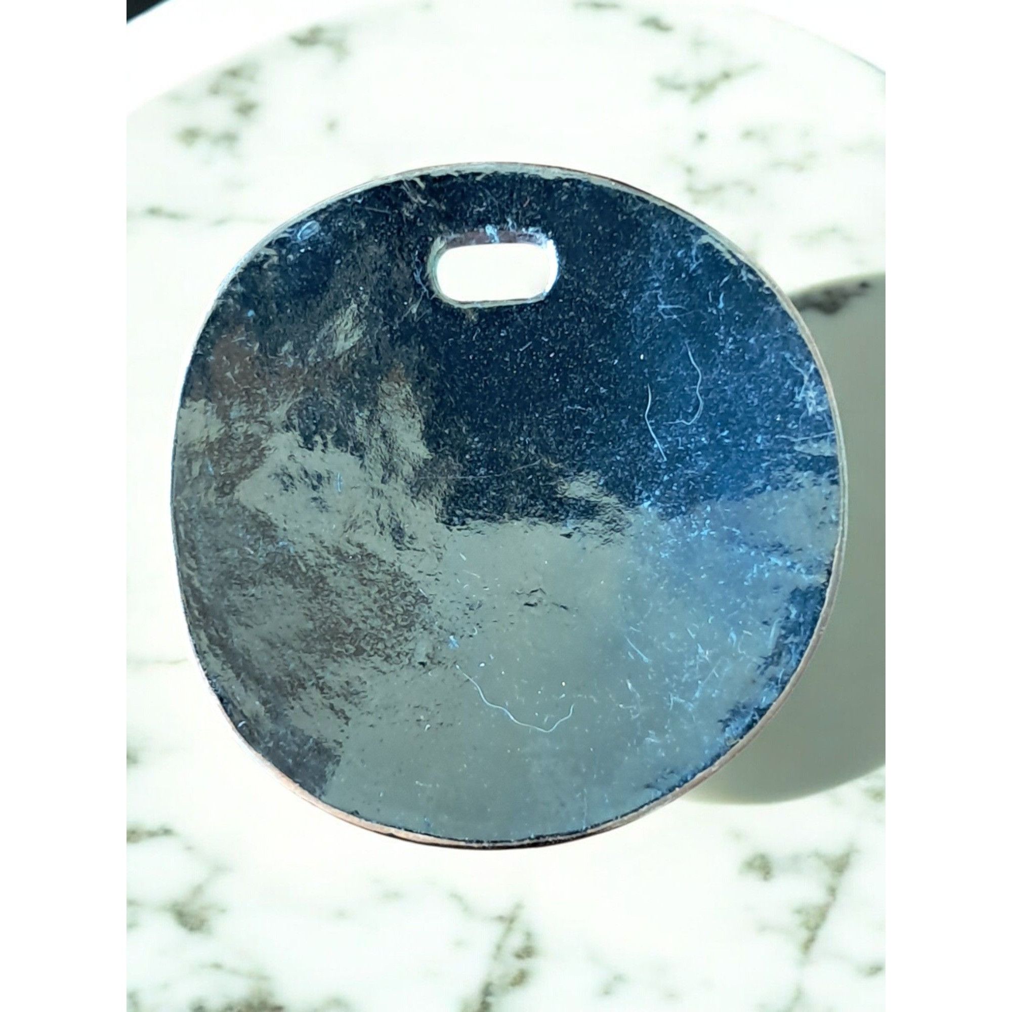 Other Hammered Silver Metal Disc Pendant Size ONE SIZE - 4 Thumbnail