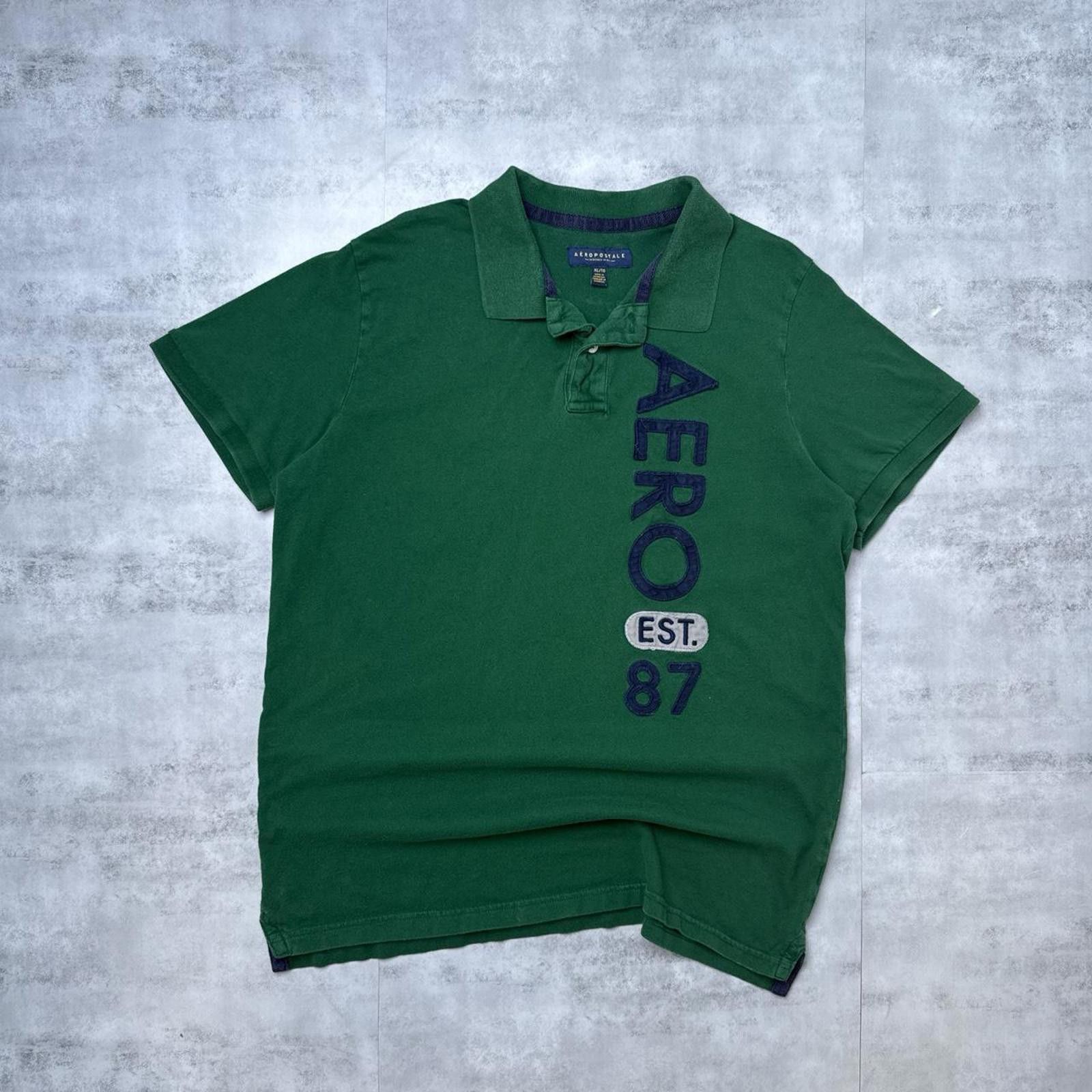 Aeropostale Y2K Aeropostale 00s Green Polo Shirt Size US XL / EU 56 / 4 - 1 Thumbnail