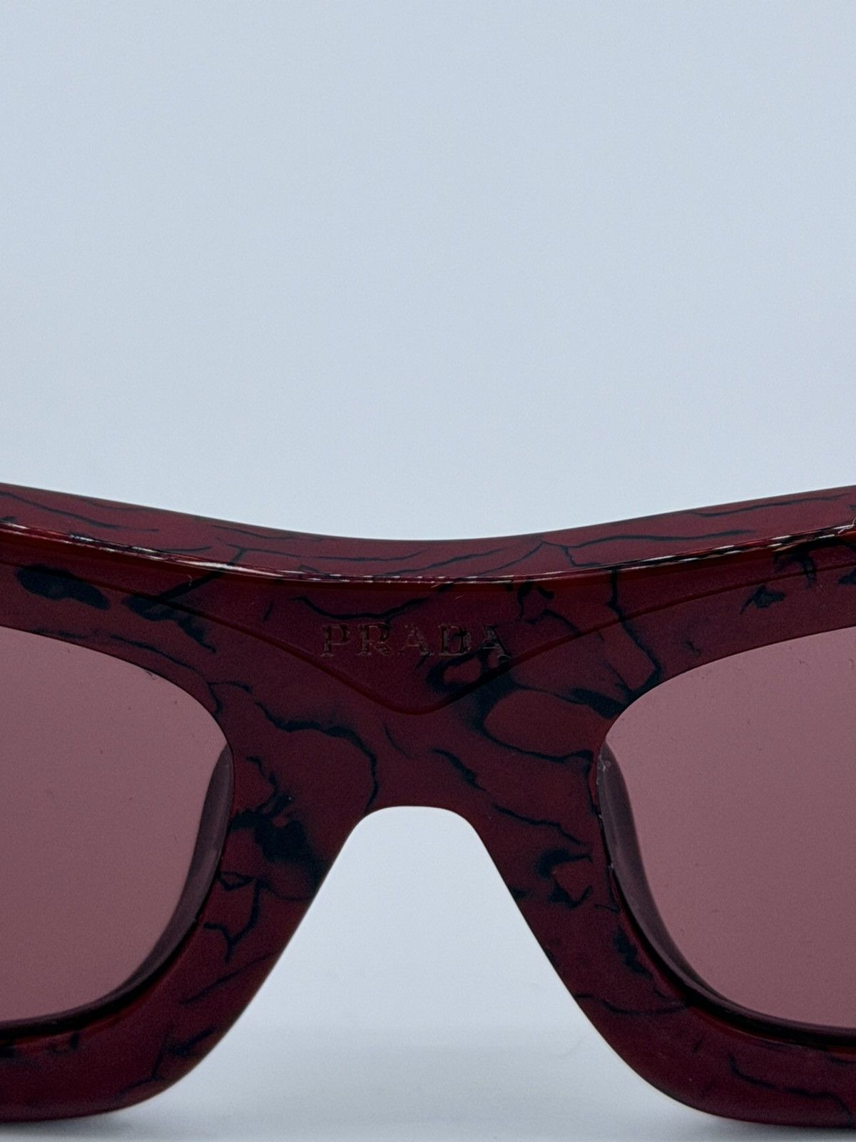 Prada Prada Sunglasses Etruscan Marble Red Violet Cat Eye Size ONE SIZE - 7 Thumbnail