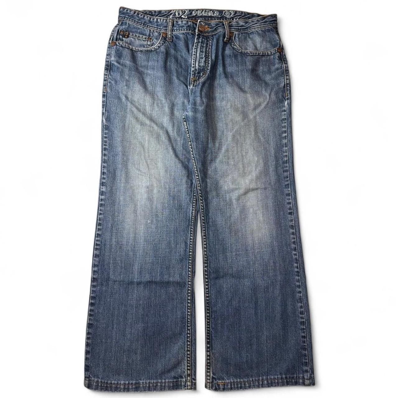 Vintage Vintage Y2K Faded Blue Baggy Denim Jeans - W36 L28.5 Size US 36 / EU 52 - 1 Thumbnail