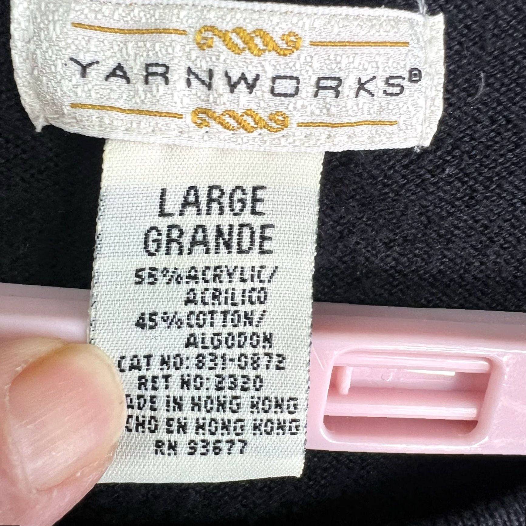 Vintage VINTAGE Yarn Works Pullover Sweater Womens Size L Black Short Sleeve Classic Knit Size L / US 10 / IT 46 - 4 Thumbnail