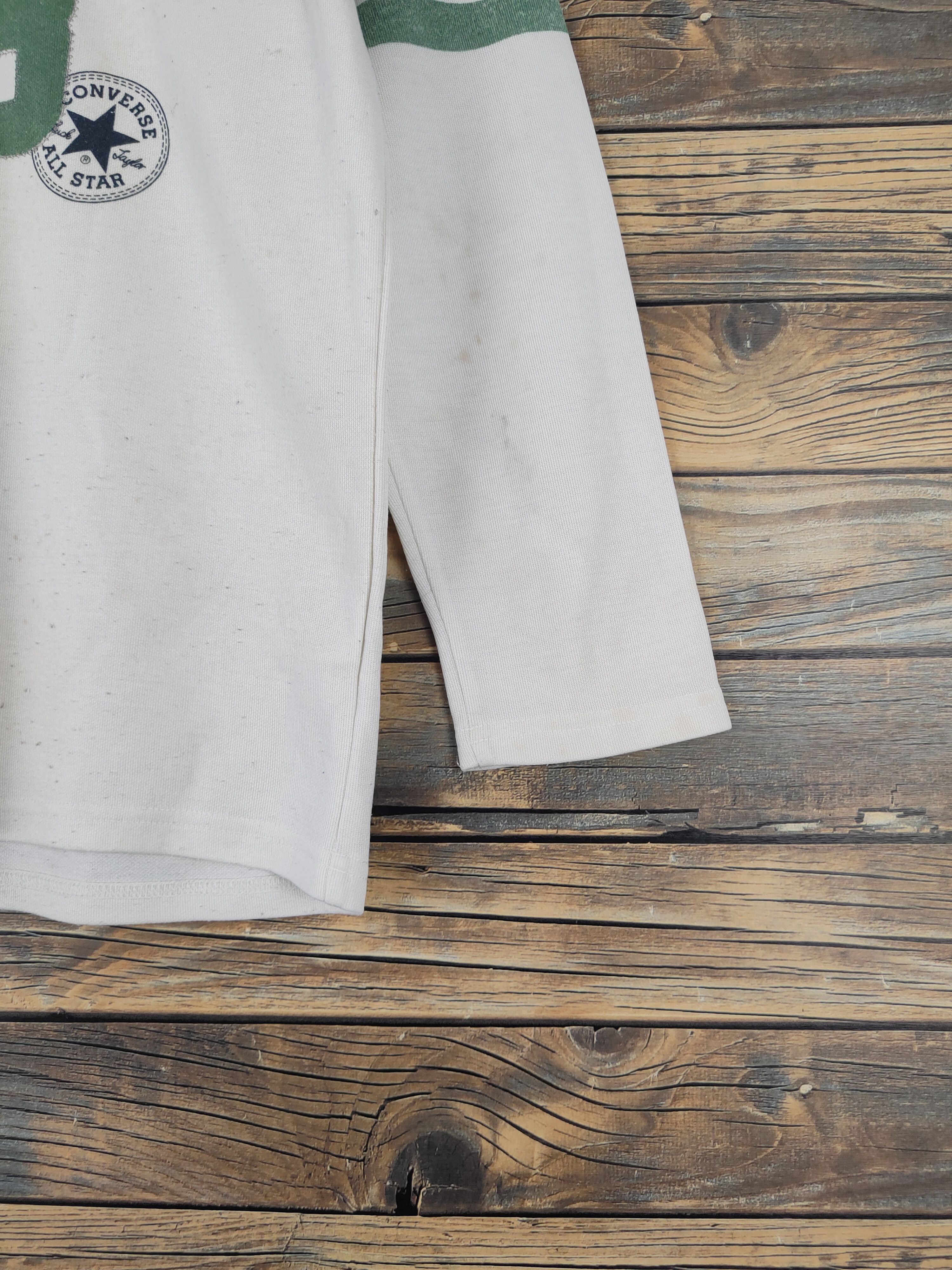 Converse DL Converse Green Ivory Long Sleeve T-shirts #643 Size US S / EU 44-46 / 1 - 6 Thumbnail