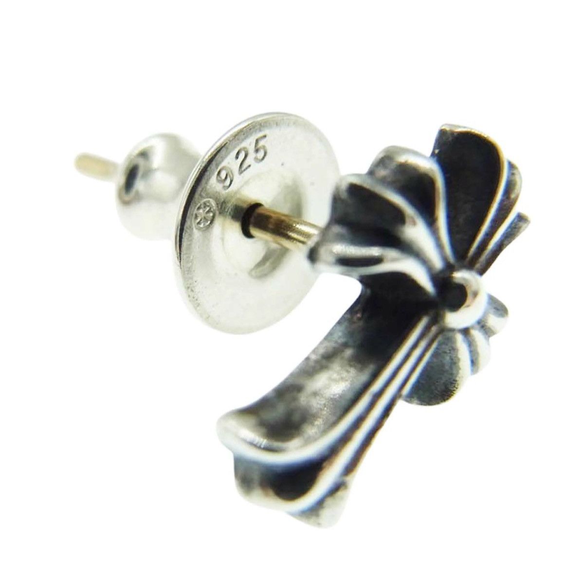 Chrome Hearts Chrome Hearts CH Cross Fat Stud Earring Silver Size ONE SIZE - 7 Thumbnail