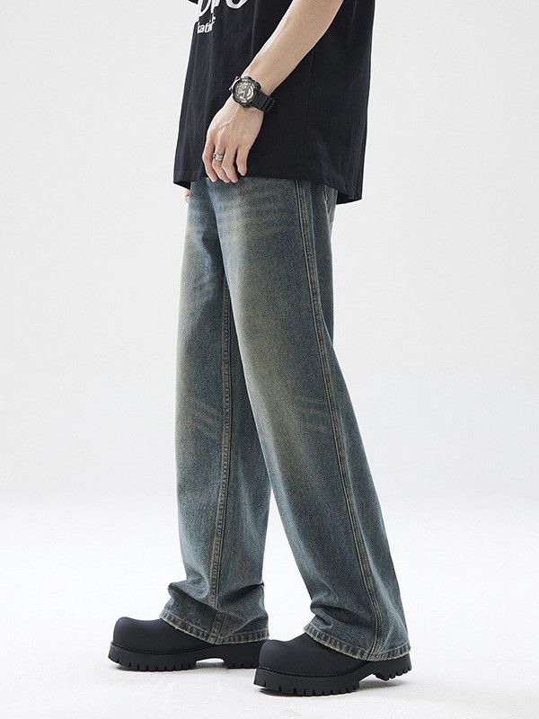 Japanese Brand Men's American Cleanfit Retro Loose Flare Jeans Size US 32 / EU 48 - 3 Thumbnail