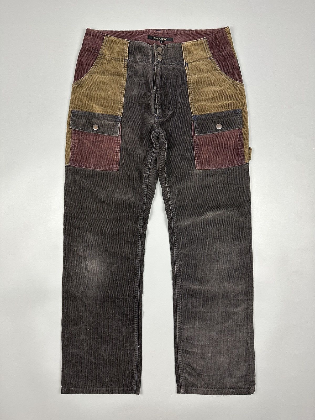 If Six Was Nine × Japanese Brand Vintage Studio Oribe Multi Colour Curdoroy Bush Pants Size US 30 / EU 46 - 1 Thumbnail