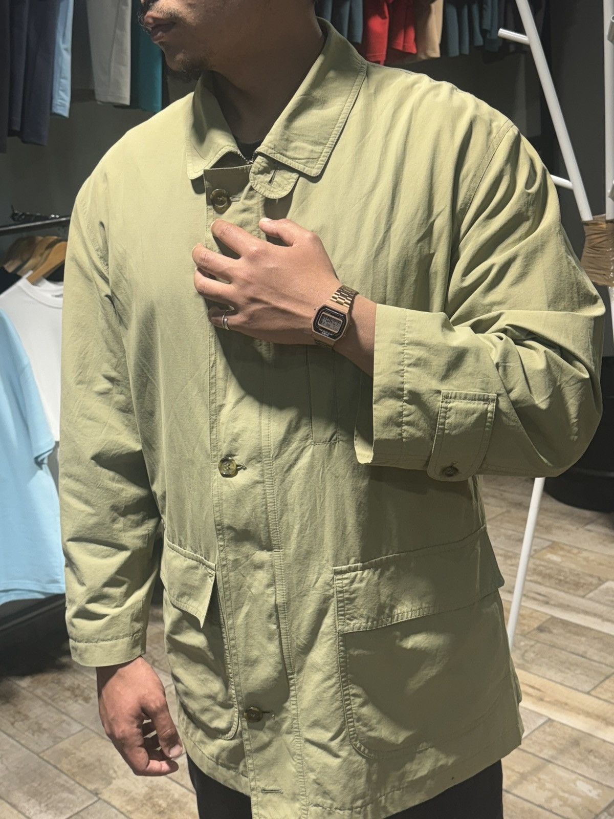 Burberry 🧥 Demi Trench / manteau Burberrys vintage beige Size 38R - 9 Thumbnail