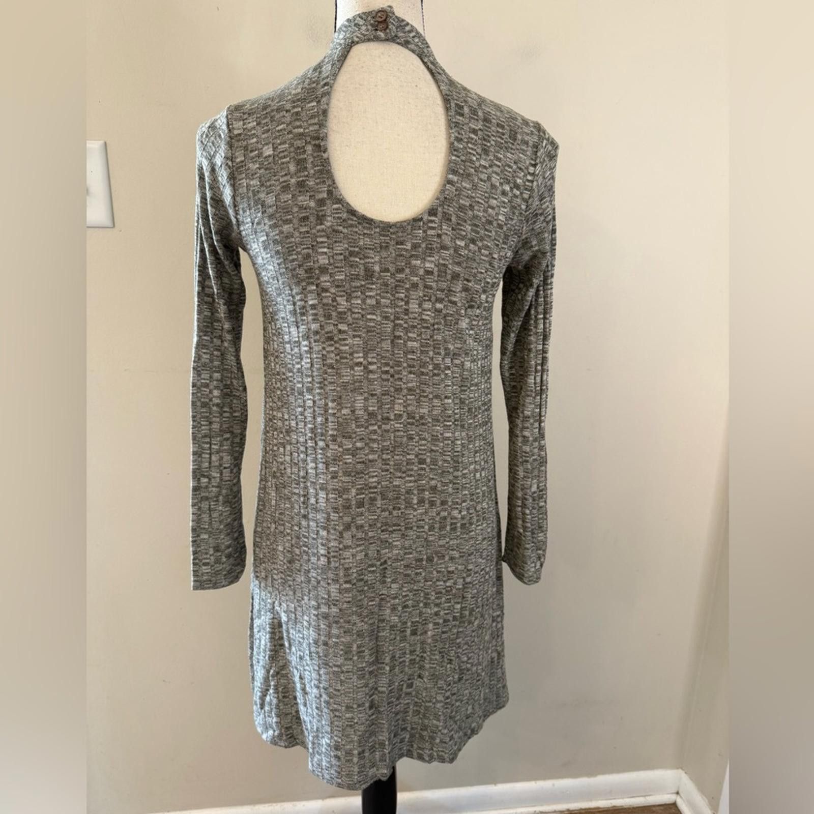 Other Love Fire gray midi sweater dress long sleeves SZ SM Size S / US 4 / IT 40 - 2 Thumbnail