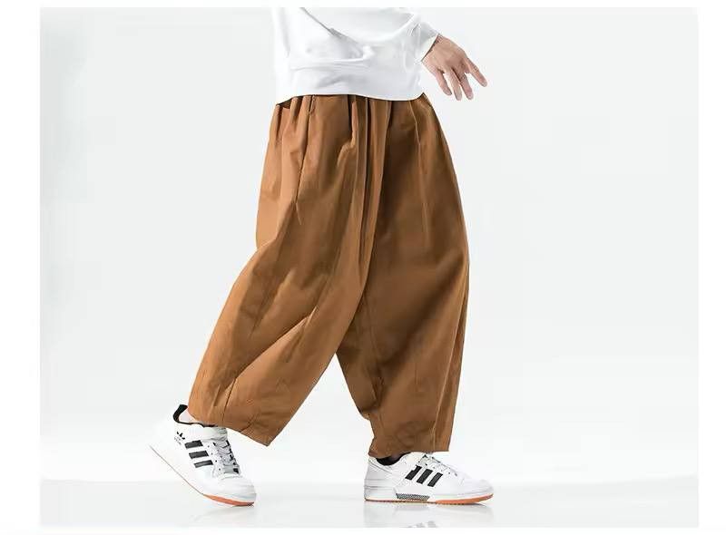 Japanese Brand × Vintage loose cotton pants Size US 34 / EU 50 - 1 Thumbnail