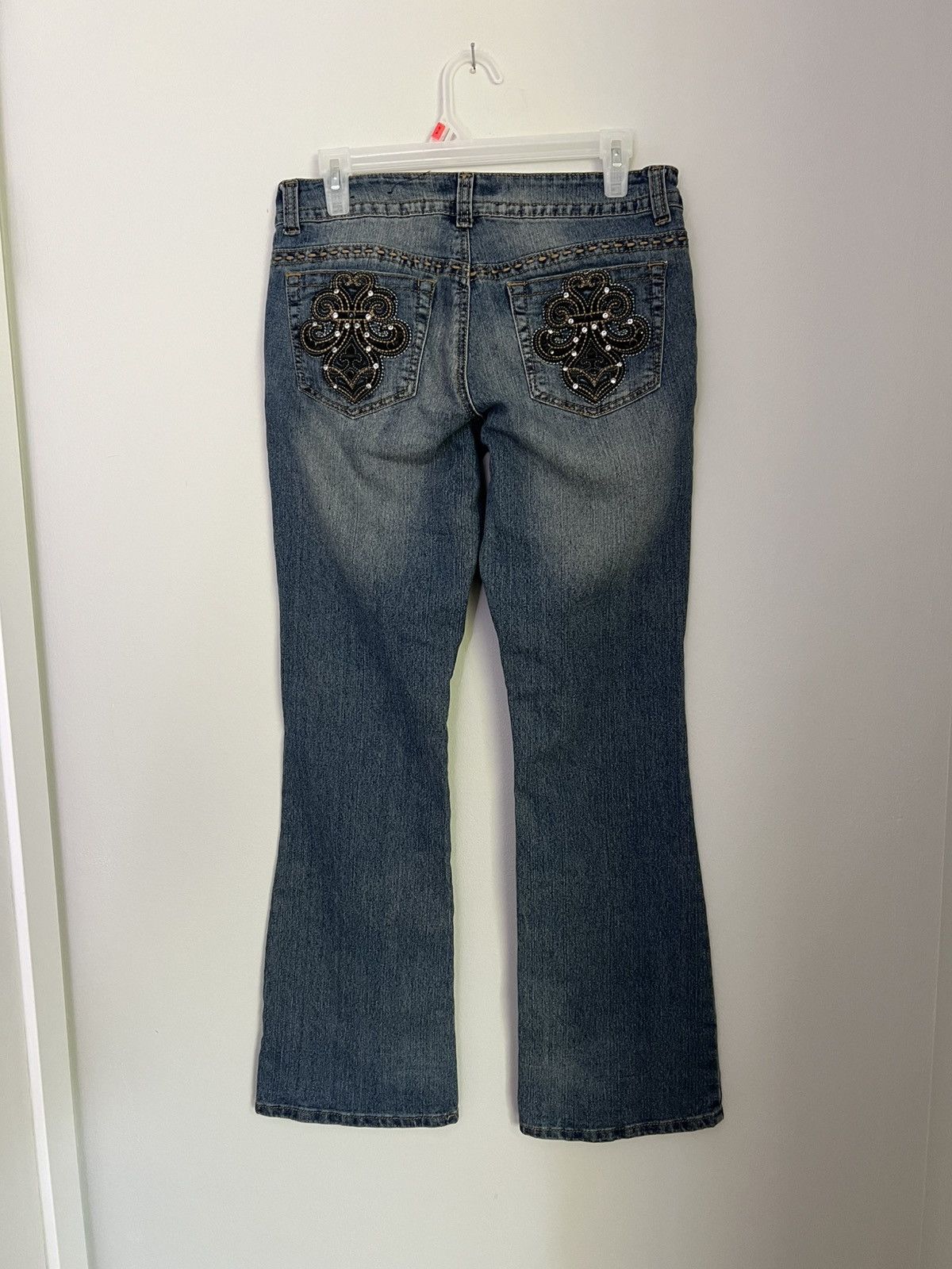 Southpole Vintage Y2K SouthPole Low waisted Womens Wide Leg Jeans Size 30" / US 8 / IT 44 - 4 Thumbnail