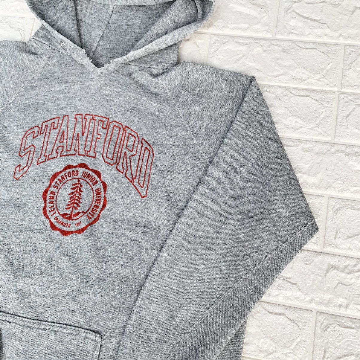 Vintage Vintage 1980s Stanford University Hoodie Velvet Logo Size US M / EU 48-50 / 2 - 6 Thumbnail