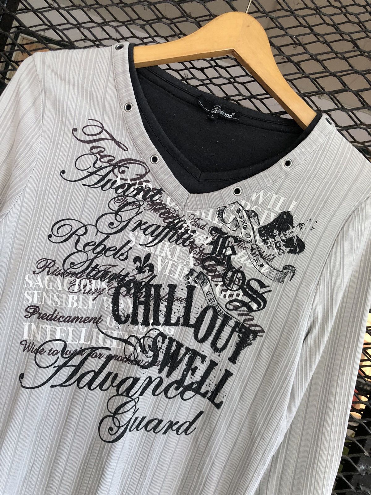 If Six Was Nine × Japanese Brand × Le Grande Bleu (L.G.B.) JAPANESE SJELEONE POEM DOUBLE LAYER LONG SLEEVE LGBSTYLE Size US L / EU 52-54 / 3 - 4 Thumbnail
