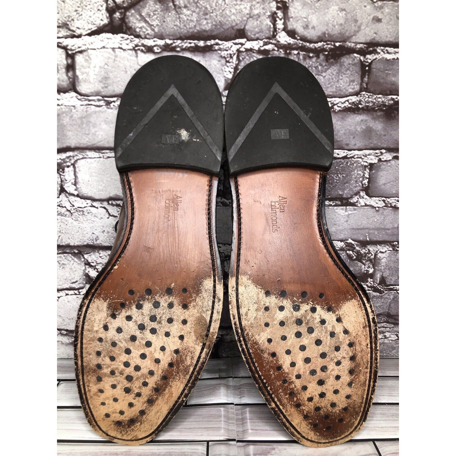 Allen Edmonds Allen Edmonds Dawson Brown Leather Derby Blucher Bicycle Dre Size US 13 / EU 46 - 7 Thumbnail
