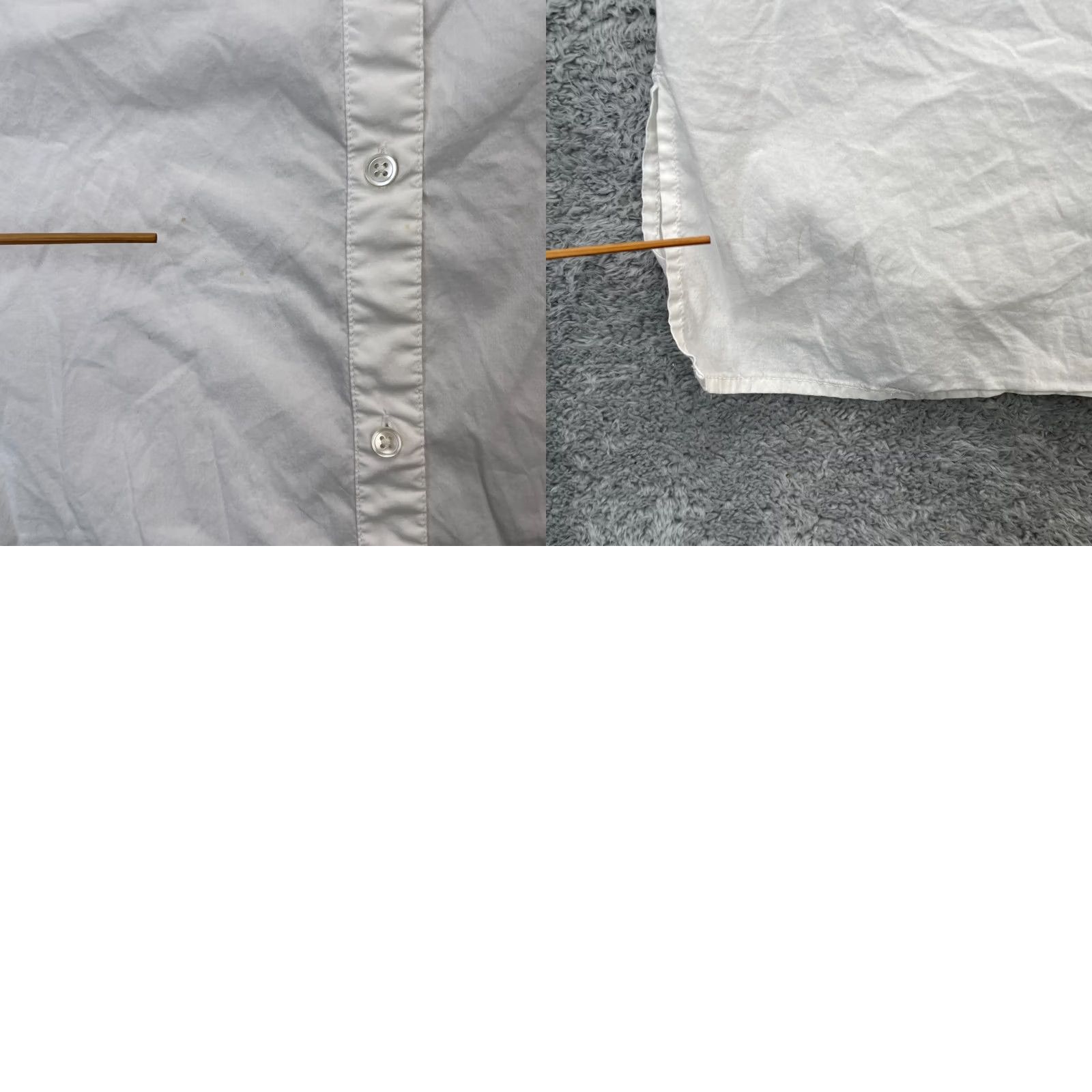 James Perse James Perse Shirt Womens 2 White Long Cotton Button Front Side Slit Regular Fit Casual Sleeve-Btn Front-White Size XS / US 0-2 / IT 36-38 - 8 Thumbnail