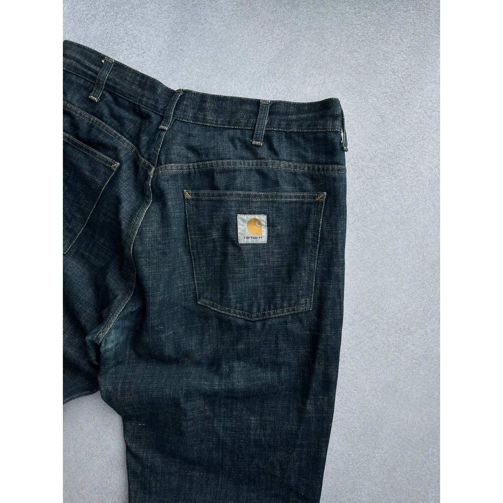 Carhartt VTG Carhartt Dirty Denim Baggy Staff Pant Jeans Size US 34 / EU 50 - 4 Thumbnail