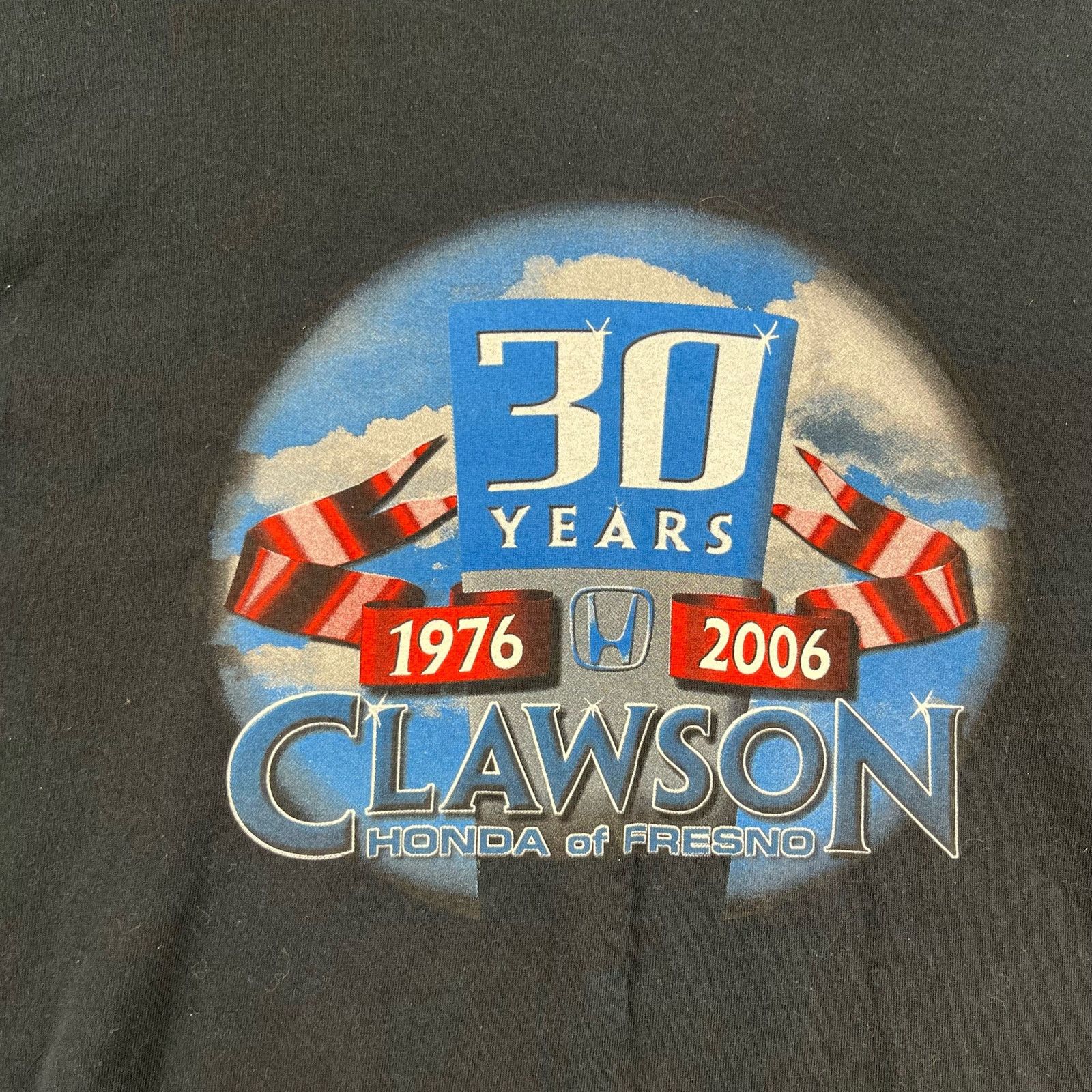 Gildan Clawson Honda of Fresno Shirt XL Graphic 30 Years 1976-2006 Size US XL / EU 56 / 4 - 6 Thumbnail