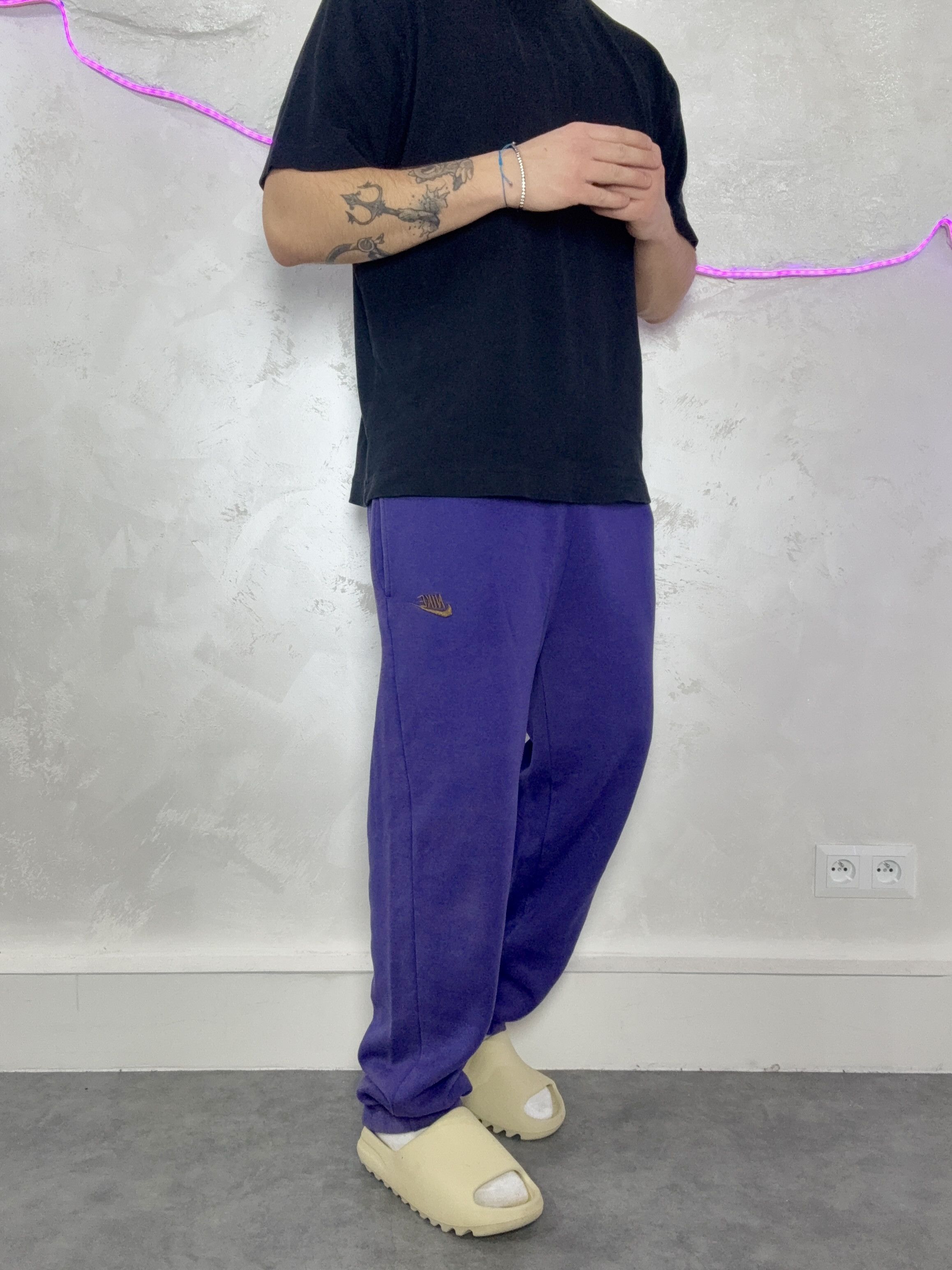 Nike Vintage 90 s Nike Sweatpants baggy red label Size US 35 - 3 Thumbnail