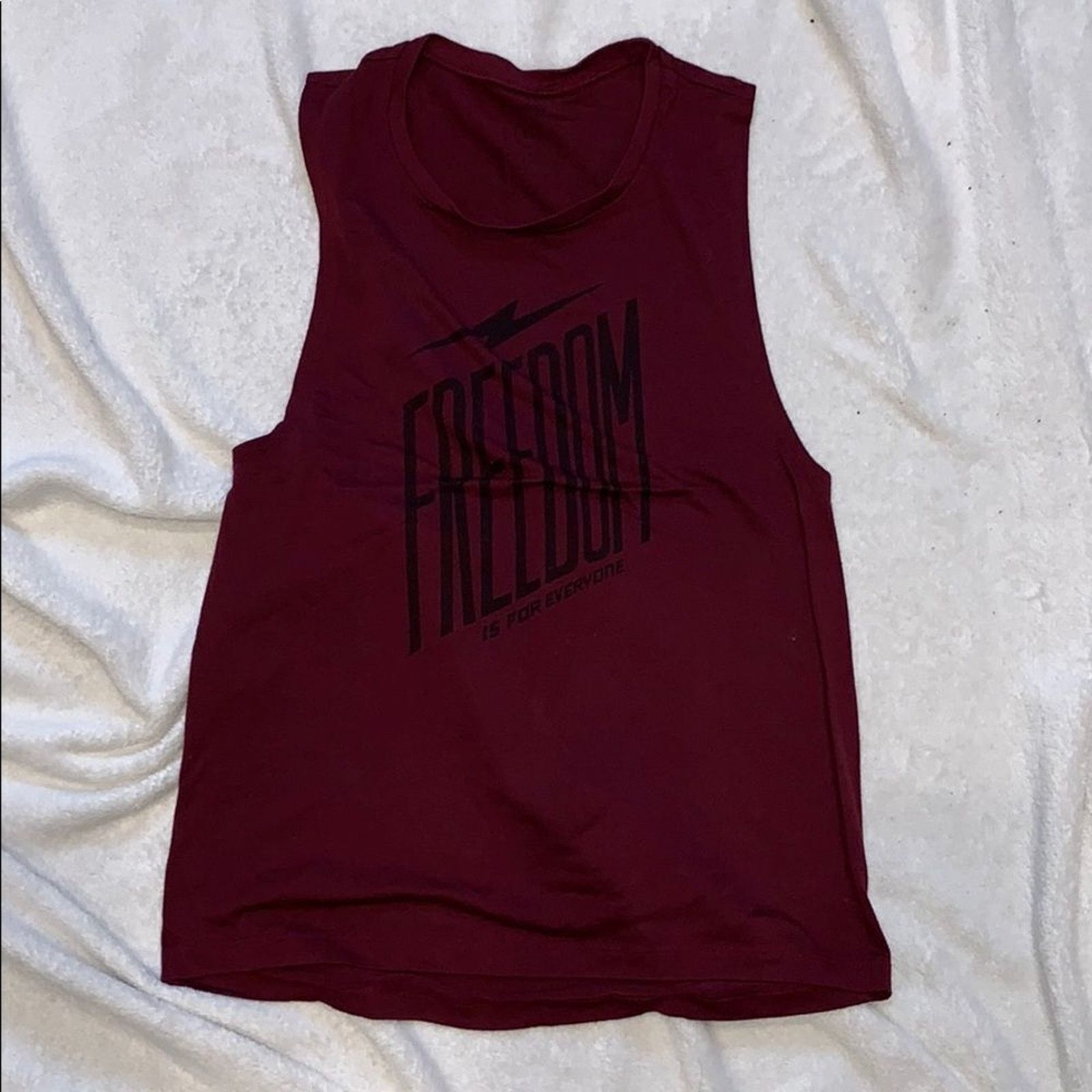 Other Freedom Seventy Maroon Graphic Muscle Tank | Sz M Size M / US 6-8 / IT 42-44 - 2 Thumbnail